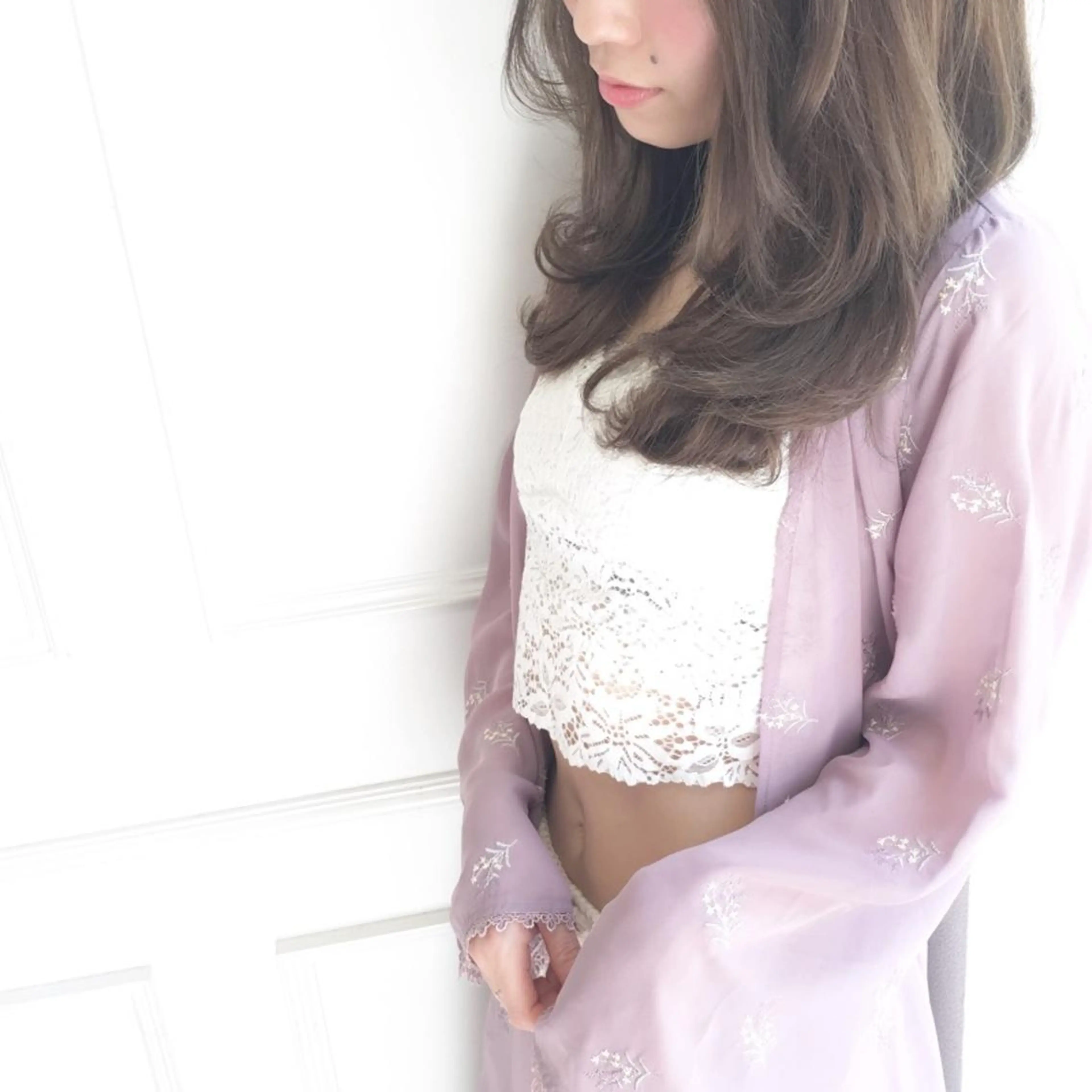 ロング カラー パーマ ヘアアレンジ ◆感動口コミ/最小顔 理論カット◆森口 峻のヘアスタイル