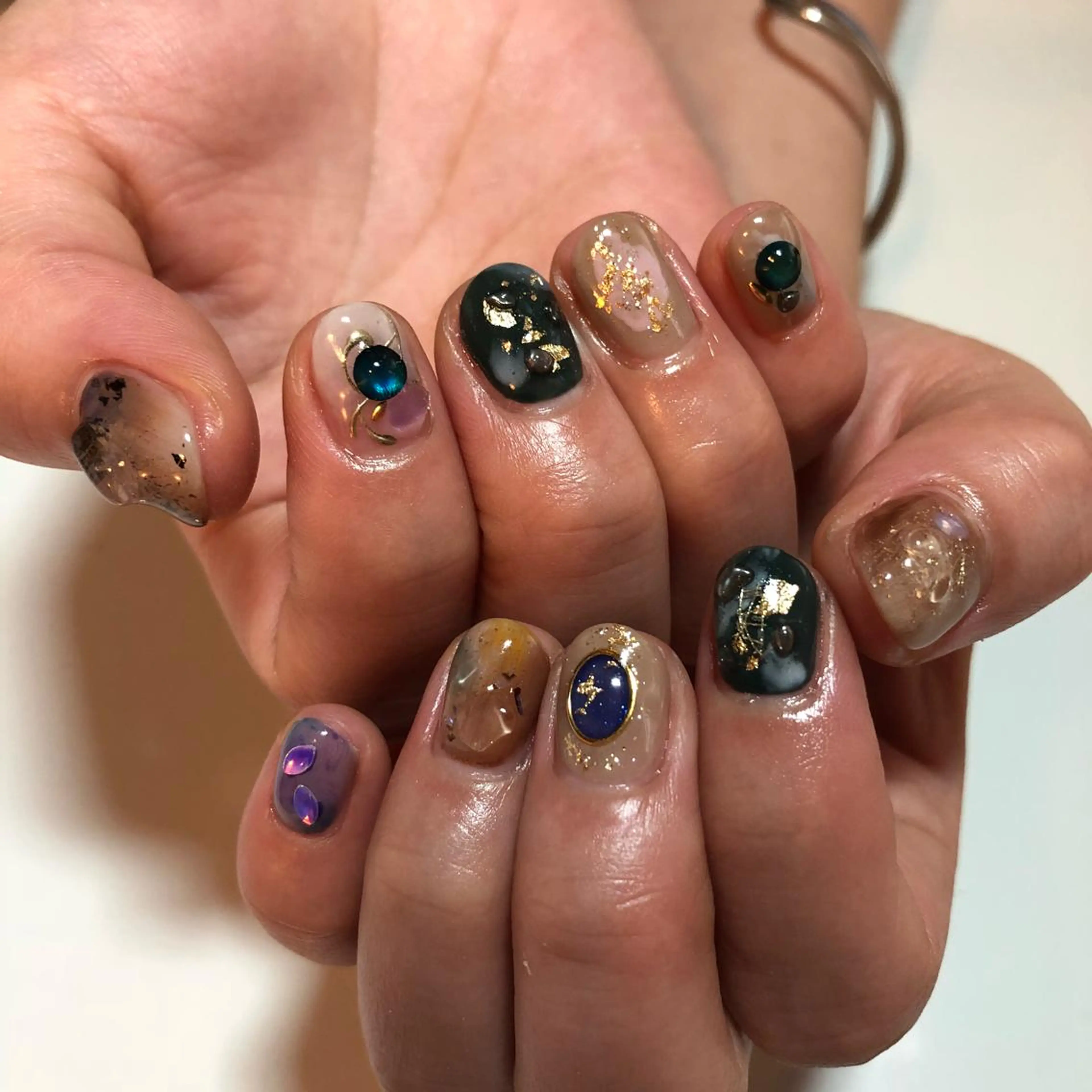 ネイル ニュアンスネイル g-up nail所属・米田 律子のネイルデザイン