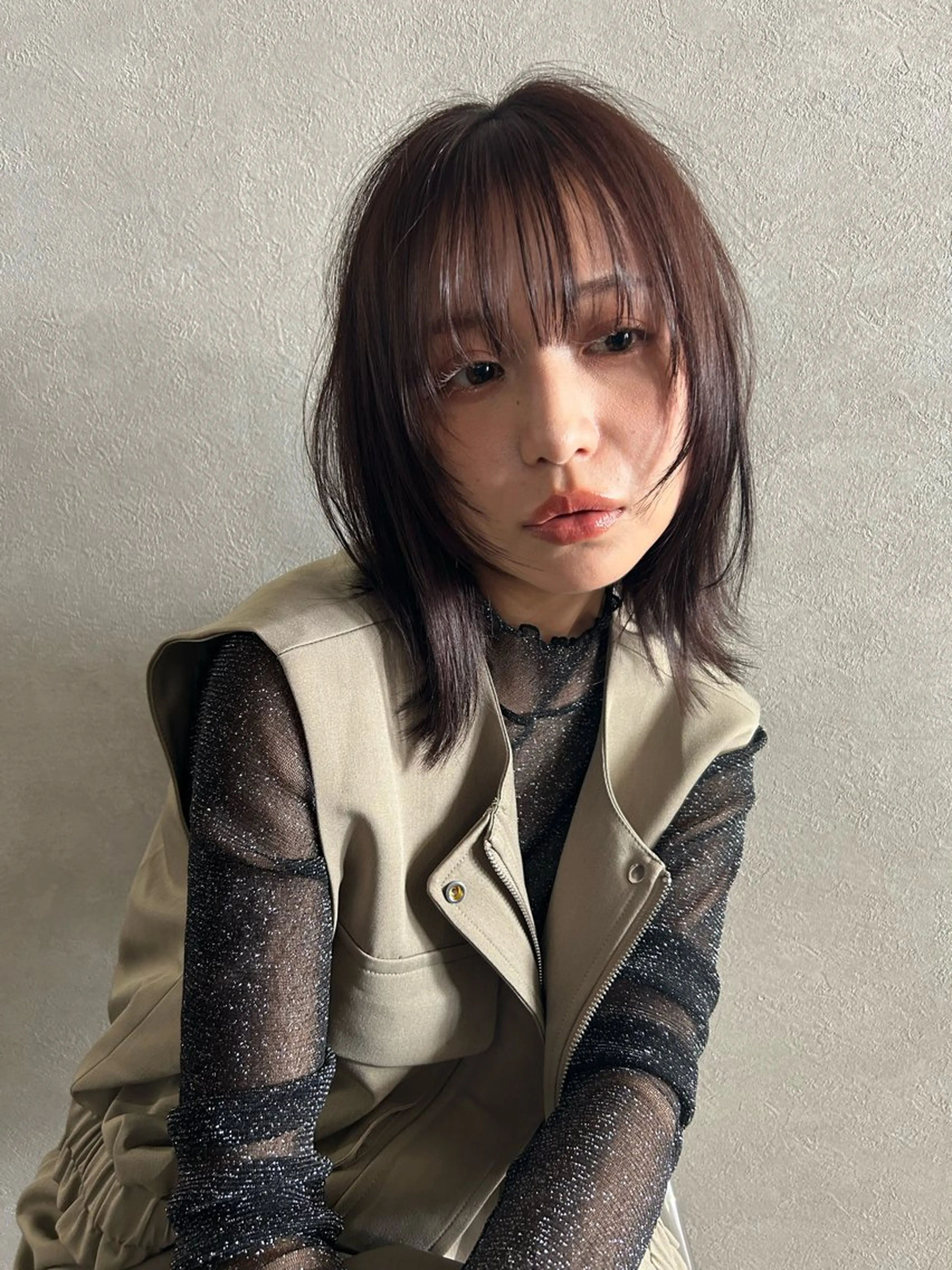 ミディアム ボブレイヤー ボブ レイヤーカット カット regalo 水田のヘアスタイル