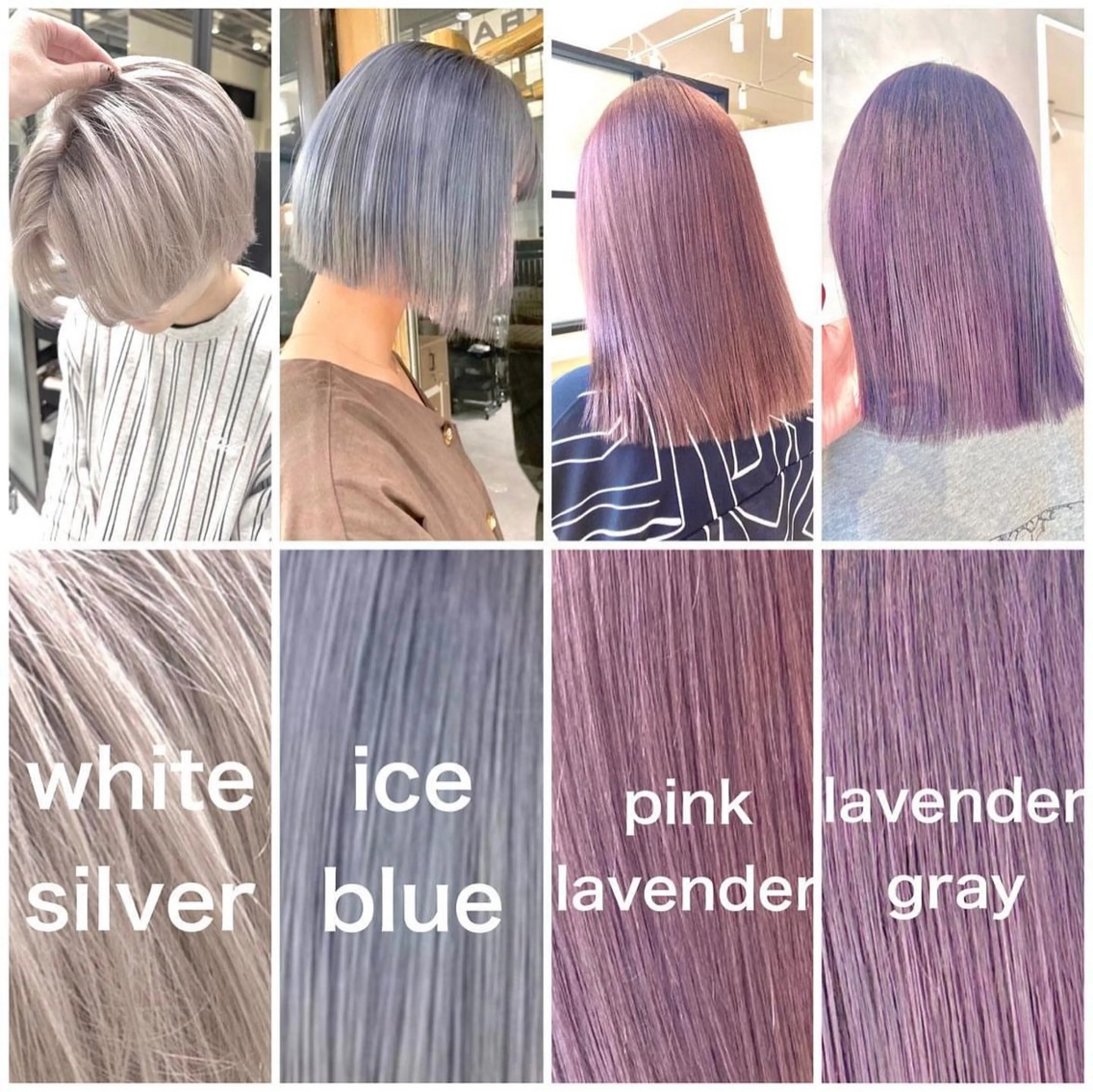 カラー ブリーチ ブロンド ブルーカラー ケアブリーチ 透明感カラー 似合わせ小顔ショート /akane🐰♥️のヘアスタイル