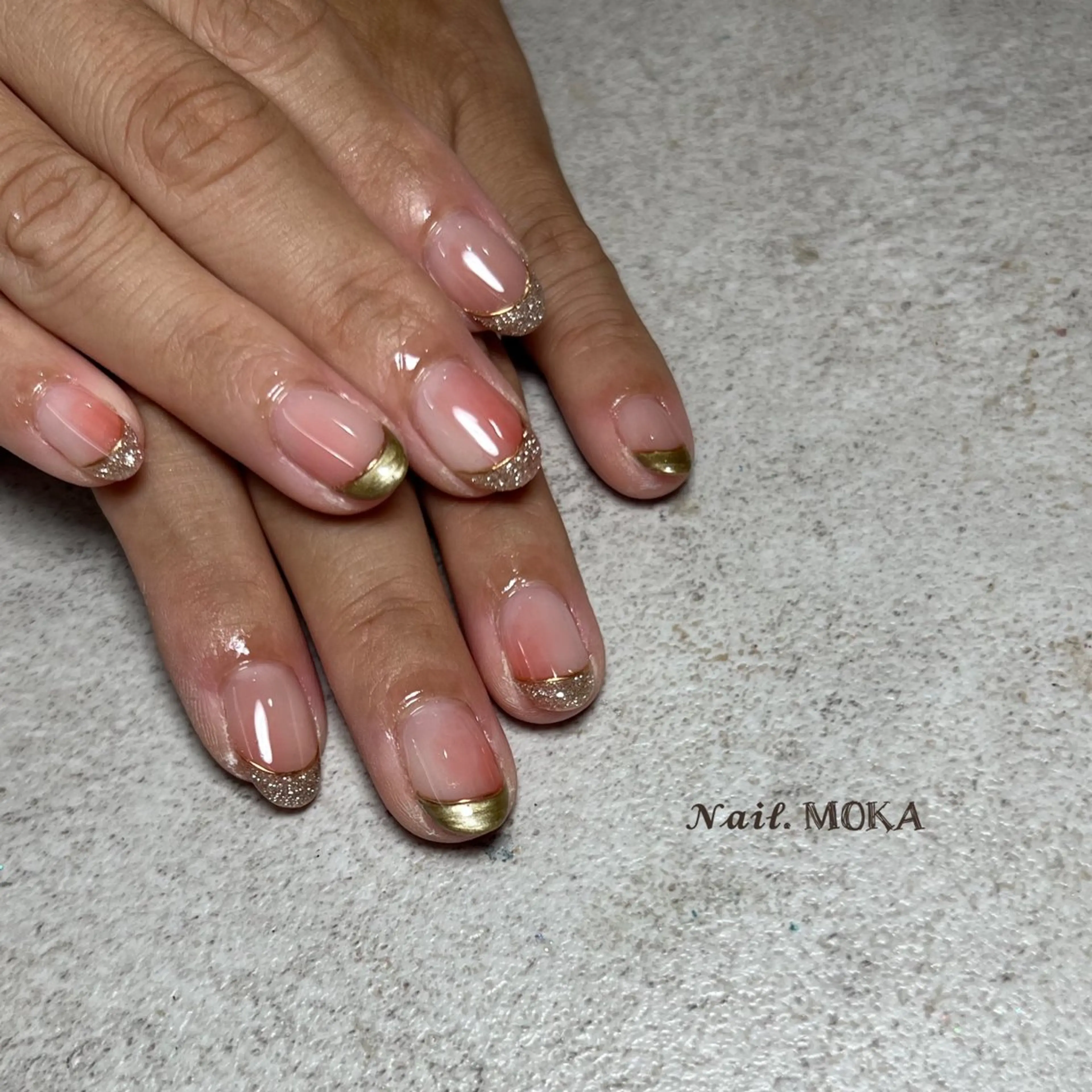 ネイル フレンチネイル ニュアンスネイル ハンドネイル nail salon MOKAのネイルデザイン