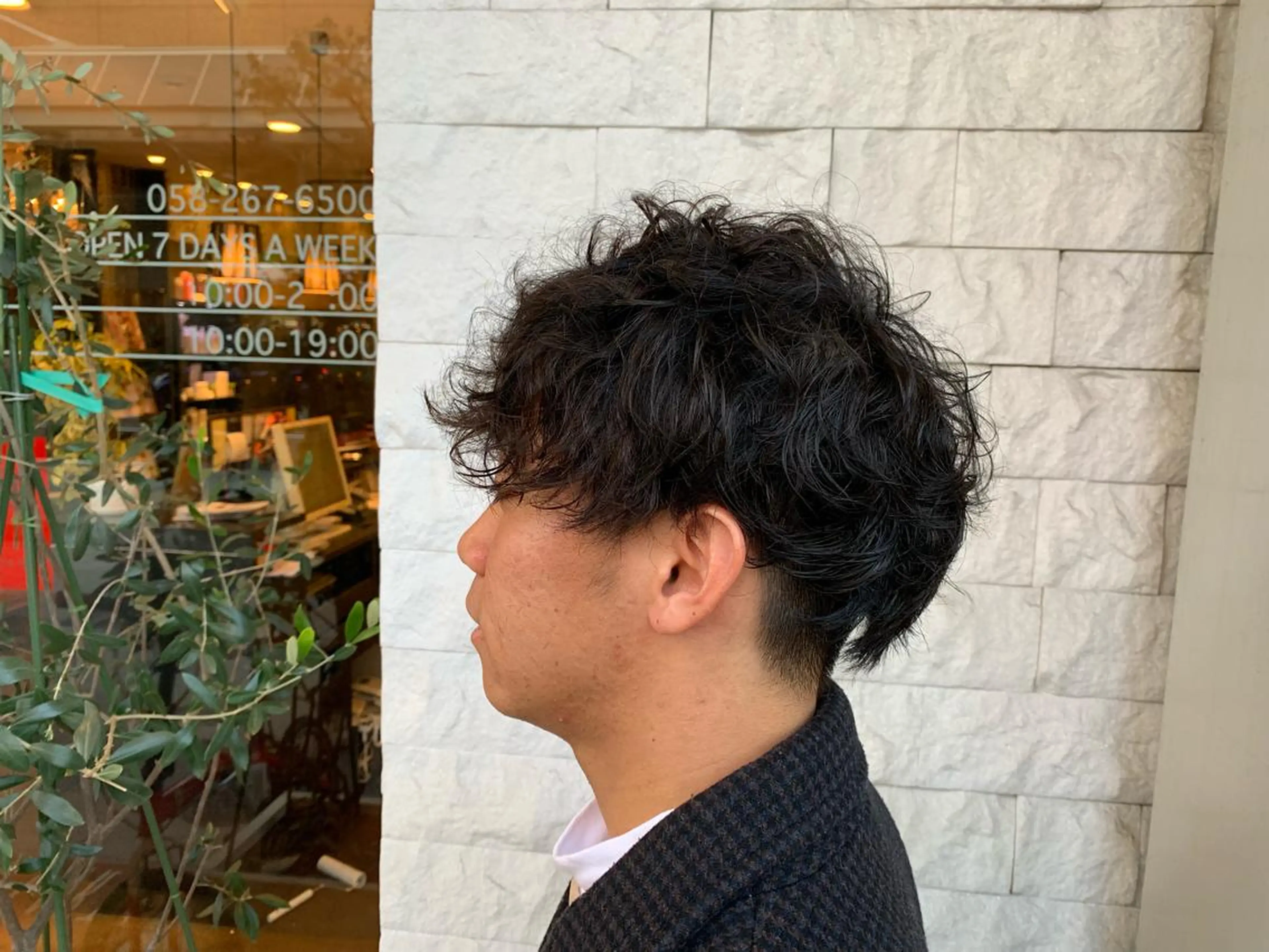 ショート パーマ メンズ 縮毛矯正/パーマ EARTH岐阜/髙橋のヘアスタイル