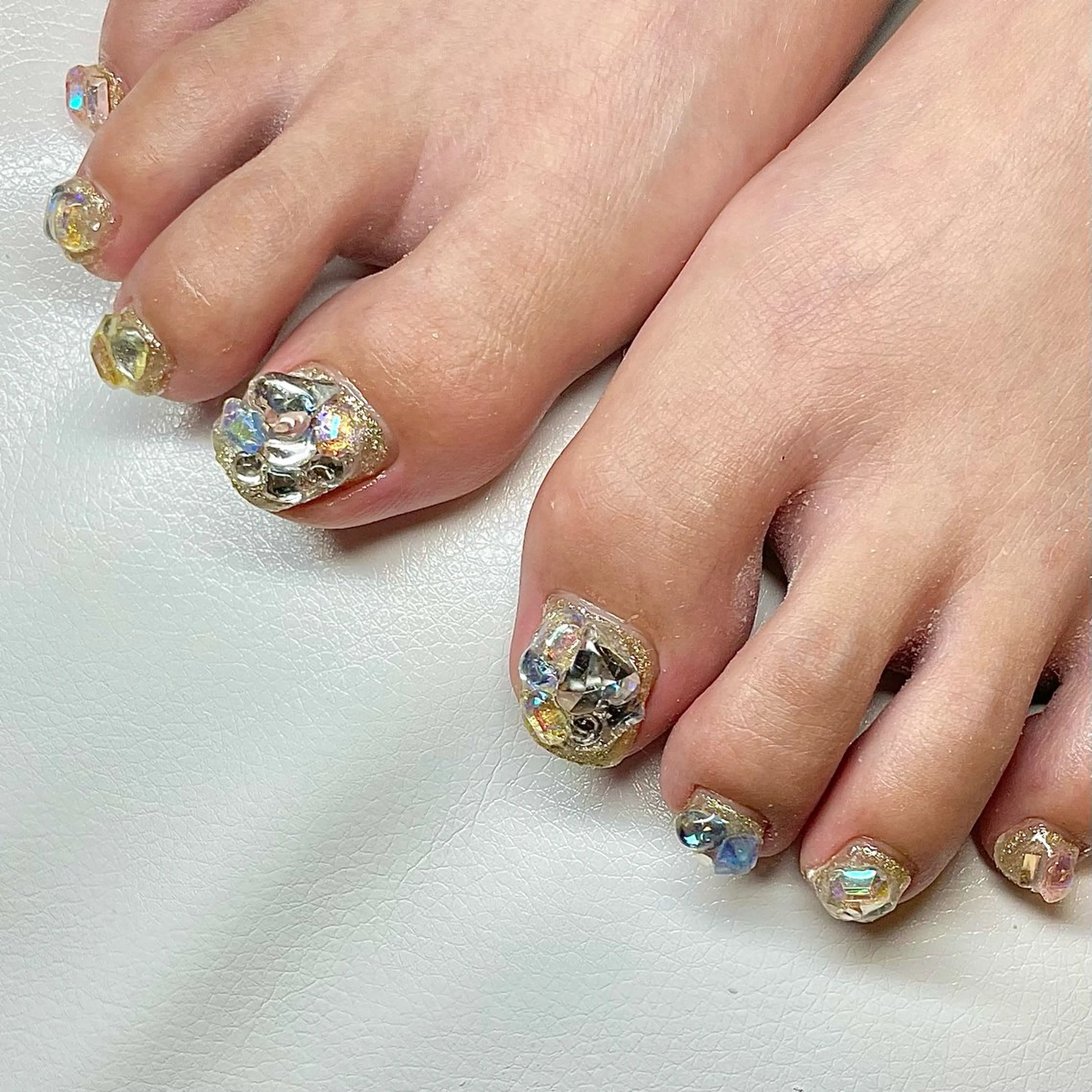 メンズ キッズ ネイル オーロラネイル キラキラネイル nail&eye Aoのマツエク・マツパデザイン