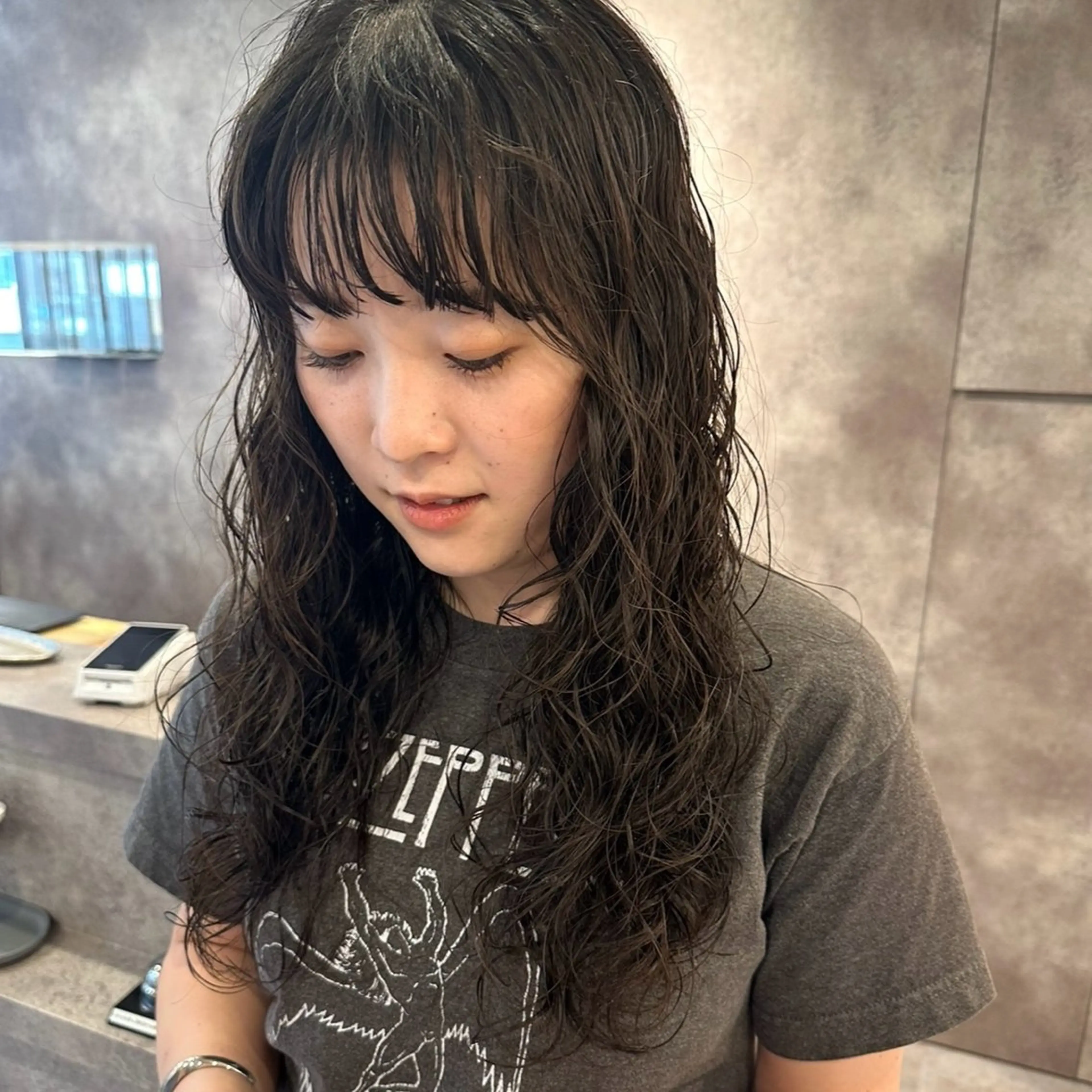 ロング パーマ ロング カット パーマ lelu所属・lelu / 佐々木のヘアスタイル