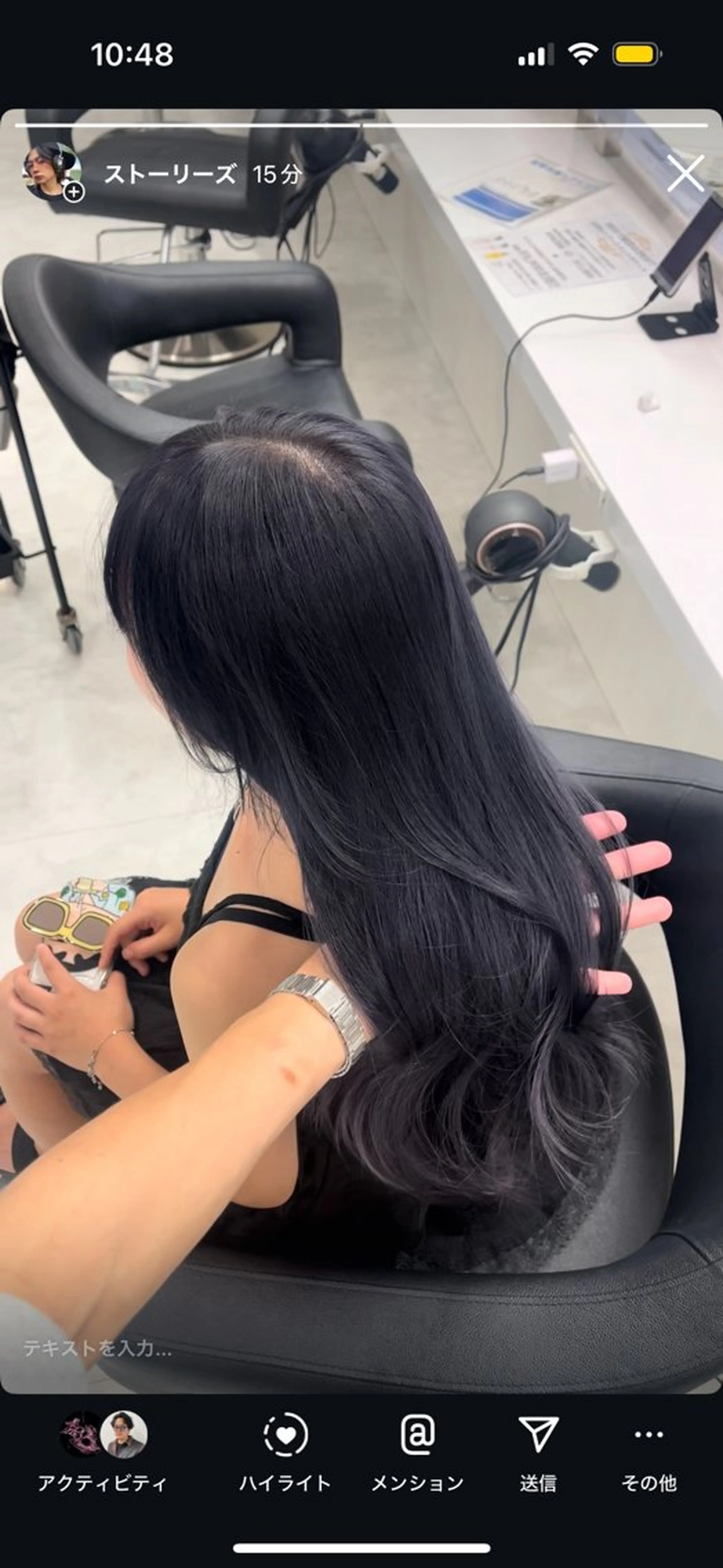 ロング カラー 💙暗髪艶カラー🫐 Yuma💙のヘアスタイル