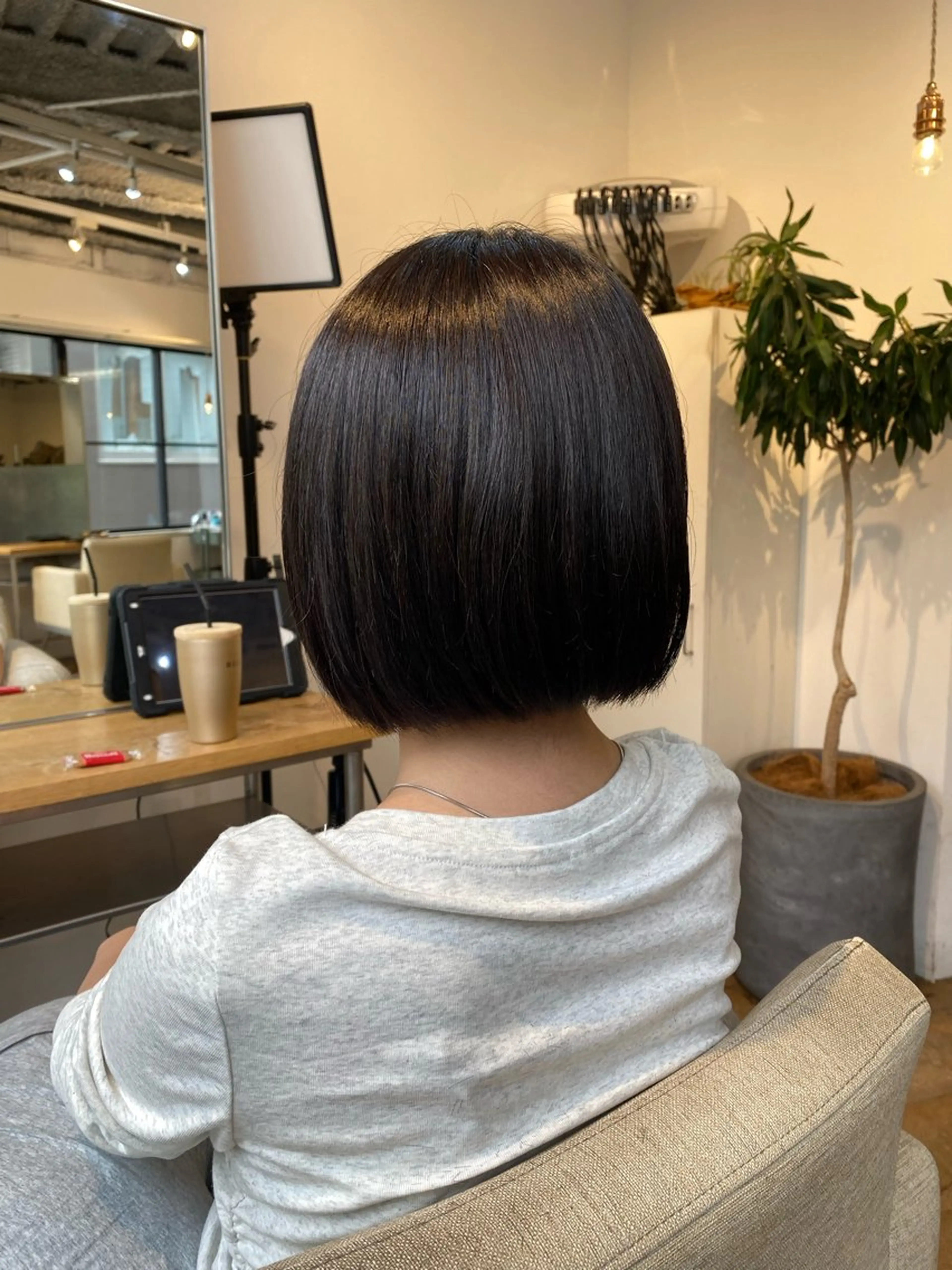ショート ワンレンボブ ボブ 女子ウケメンズ 海外風ヘア/yuzuのヘアスタイル