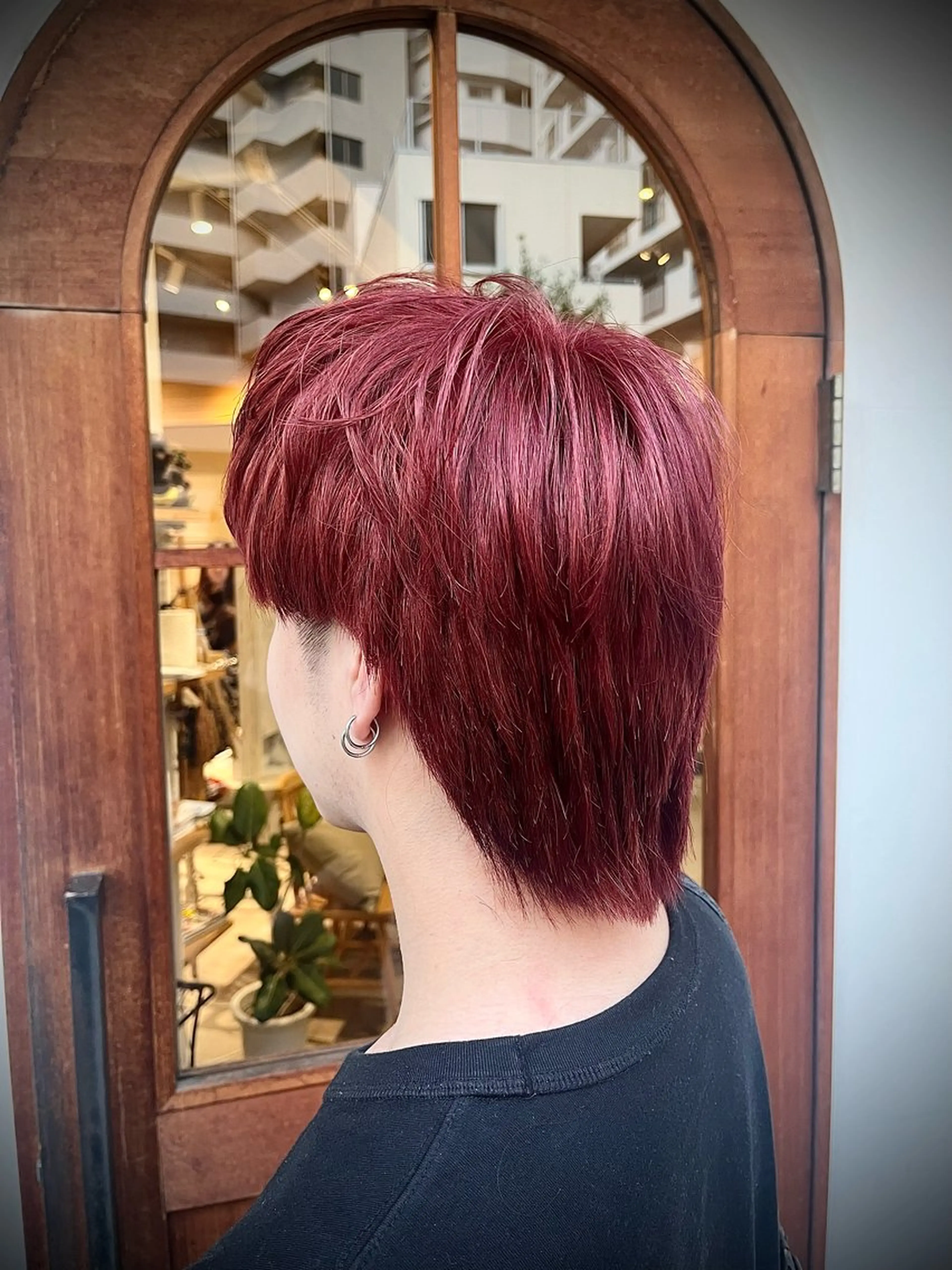 カラー メンズ レッドカラー ヘアカラー トリートメント 🟦メンズ特化🟦 たかしま　あさひのヘアスタイル