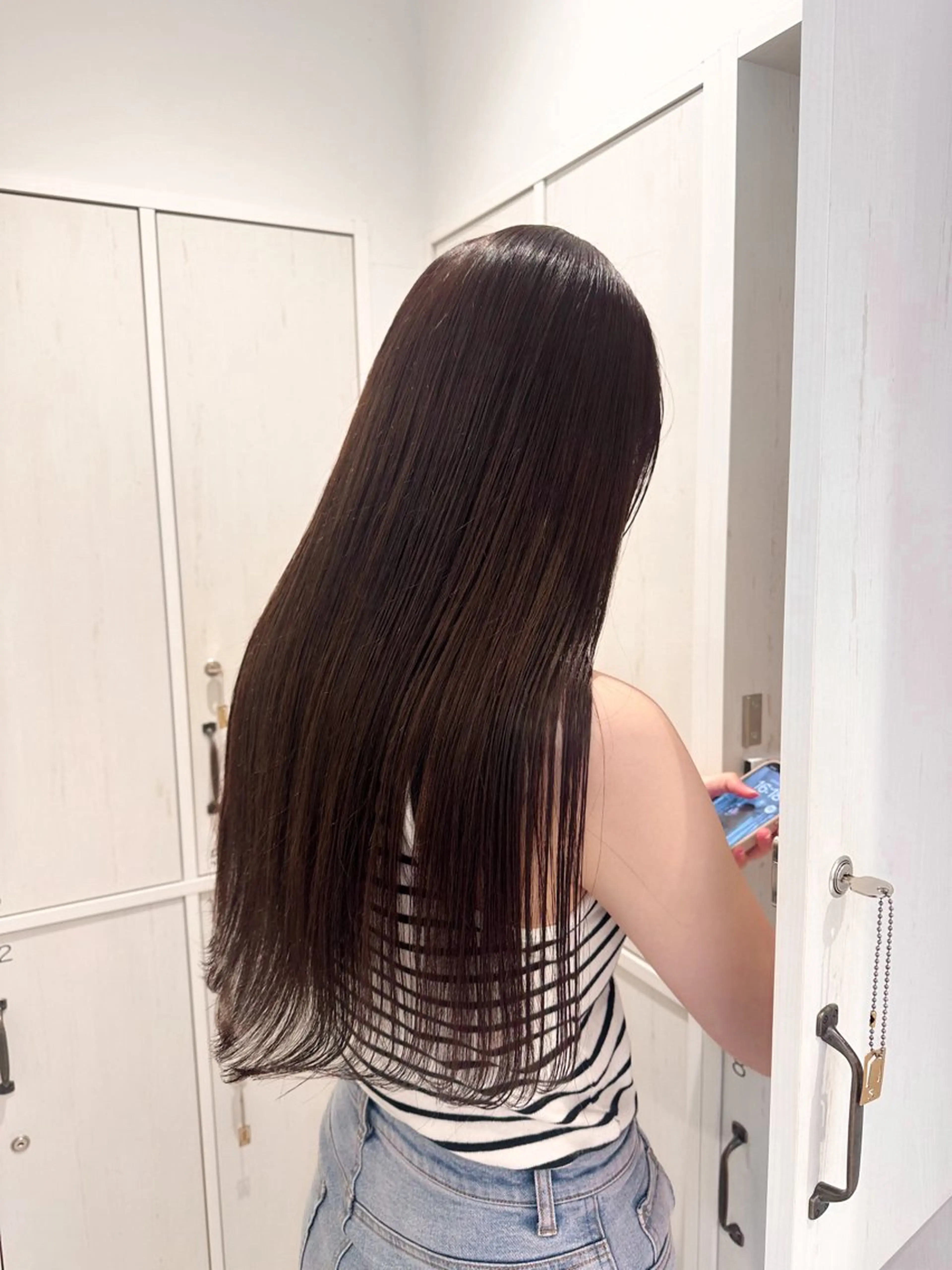 ロング カラー カット ヘアカラー 縮毛矯正 トリートメント 💖🌷越後 遥🌷💖のヘアスタイル