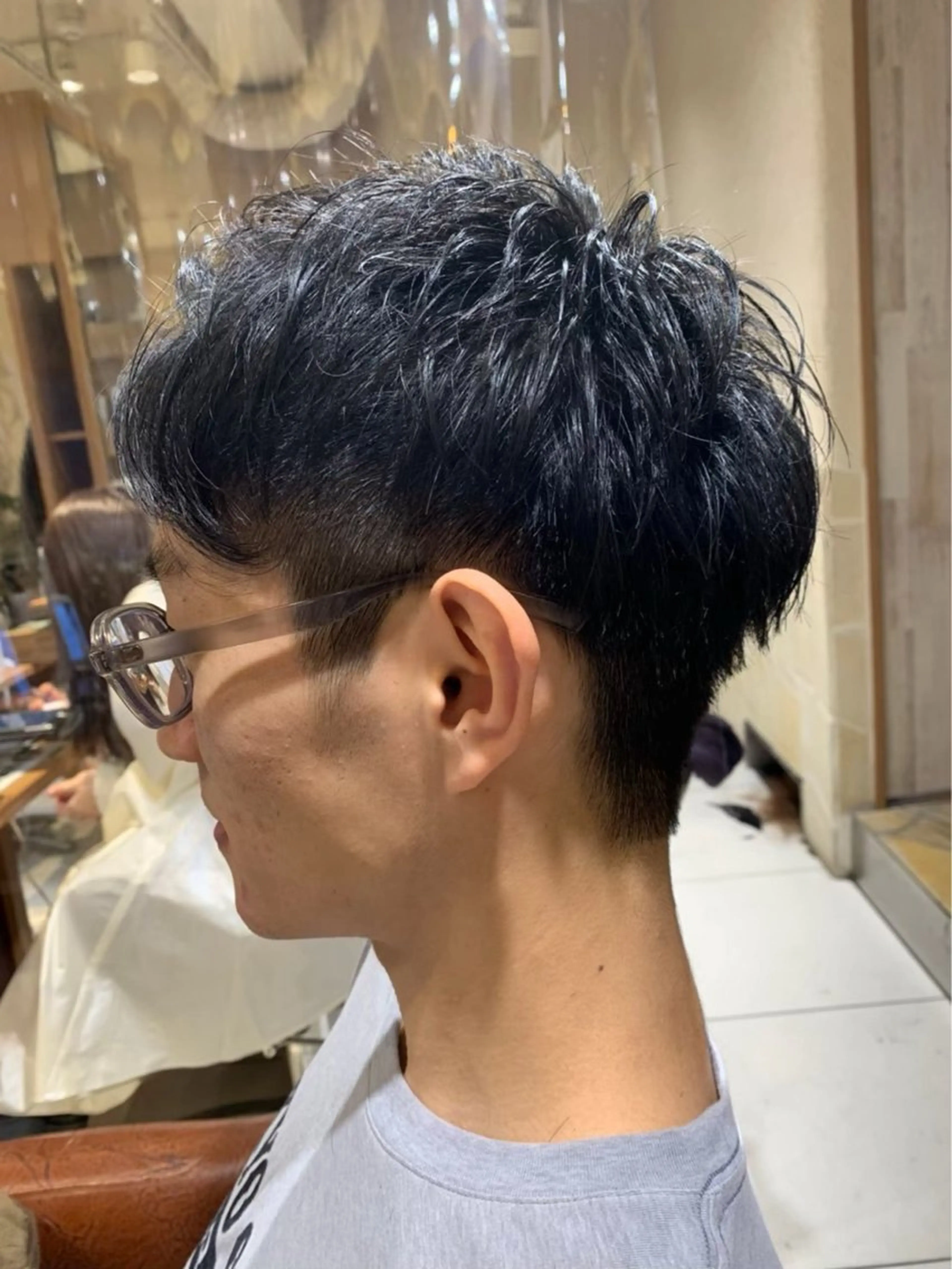 ミディアム カラー 齋藤 優太朗のヘアスタイル