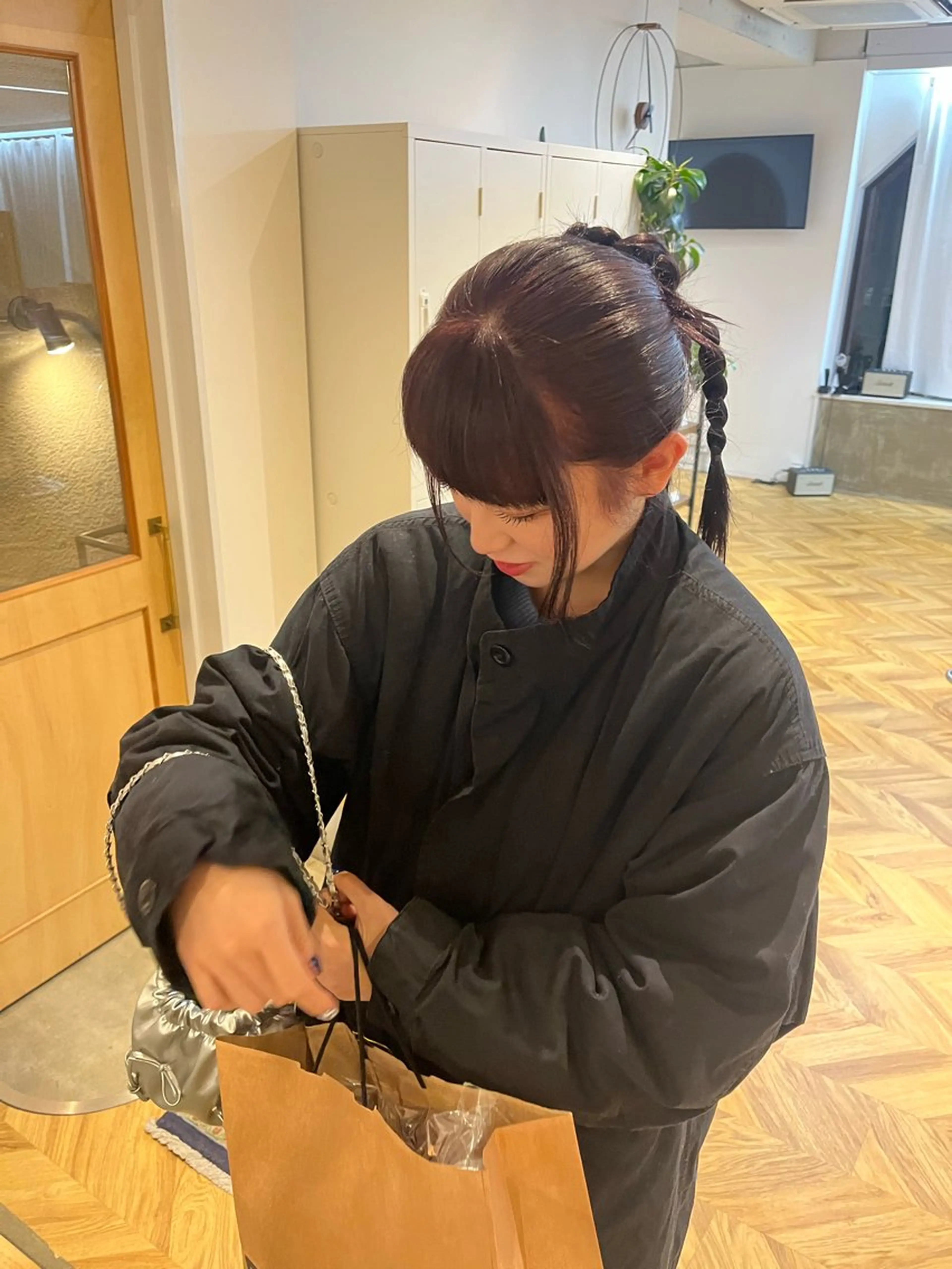 カラー レッドカラー ヘアカラー 凜 (りん)のヘアスタイル
