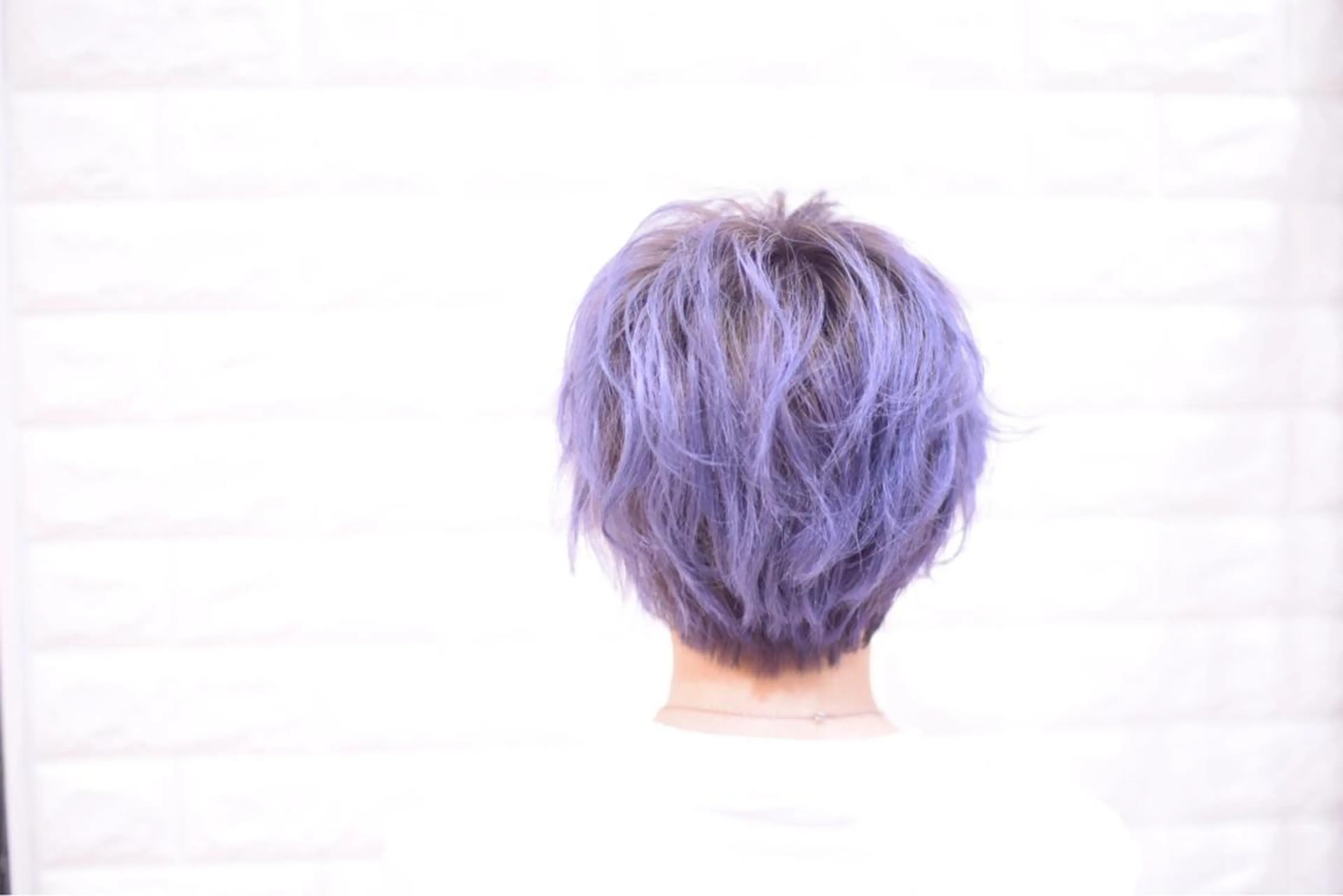 ショート カラー ラベンダーカラー ハイトーンカラー RYUのヘアスタイル