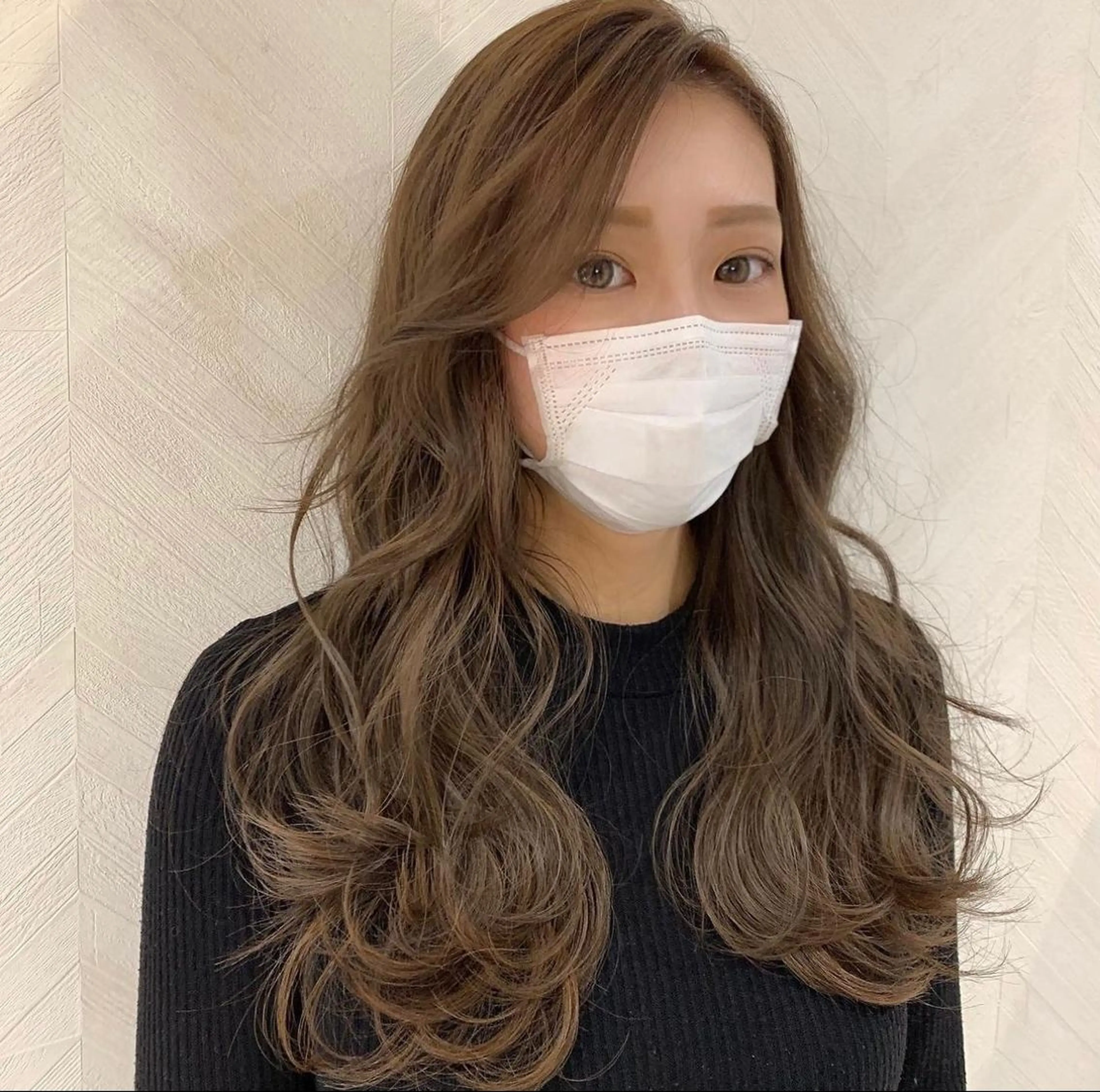 ロング カラー パーマ ヘアカラー トリートメント 韓国ヘア/髪質改善 /Harunaのヘアスタイル