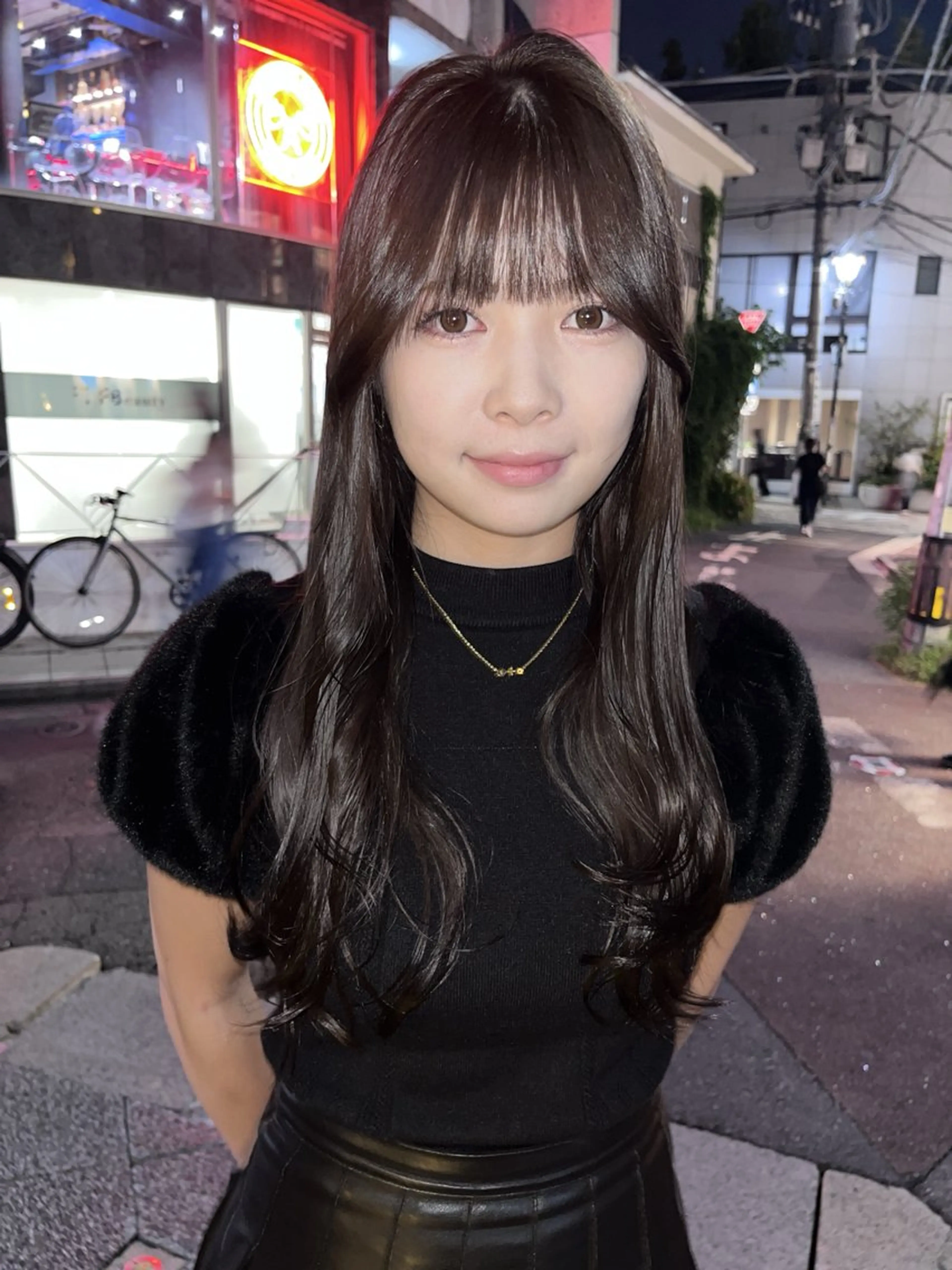 セミロング カラー カット ヘアカラー トリートメント スッと馴染むヘア /ヨシダトモキのヘアスタイル