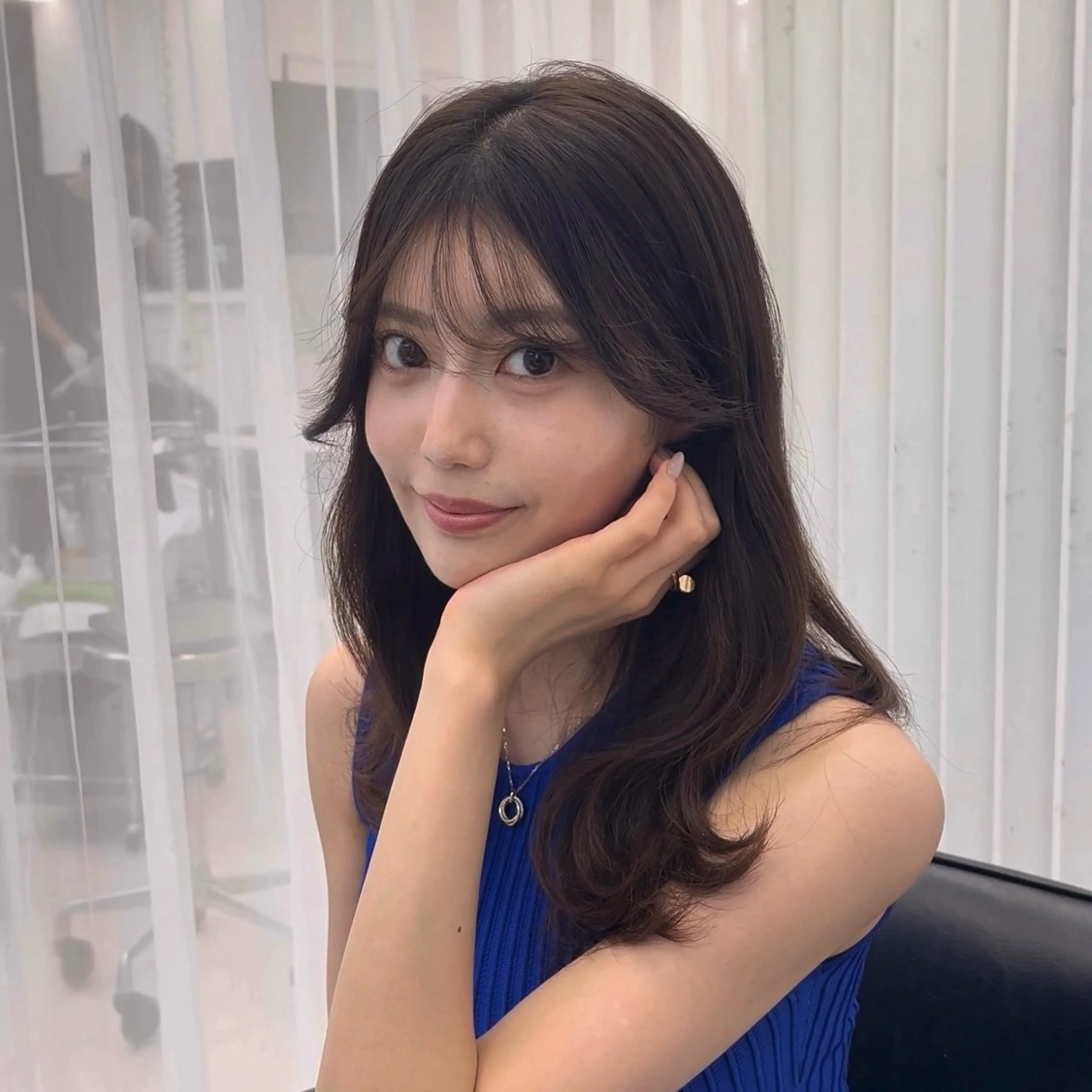 セミロング カラー パーマ ヘアアレンジ メンズ 韓国ヘア×顔まわり 🇰🇷和知拓郎のヘアスタイル