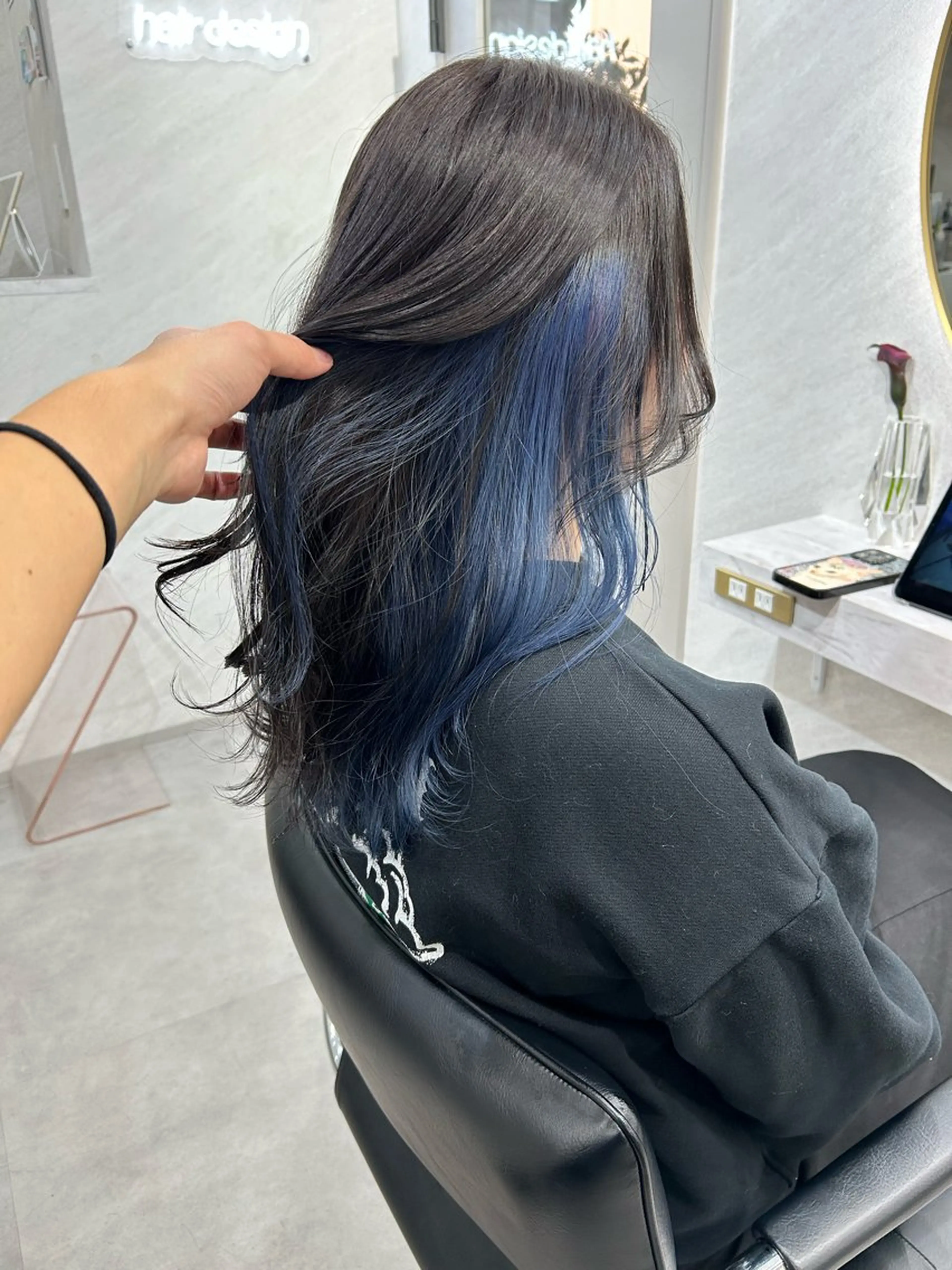 セミロング カラー ヘアカラー トリートメント 髪質改善will hairdesignのヘアスタイル