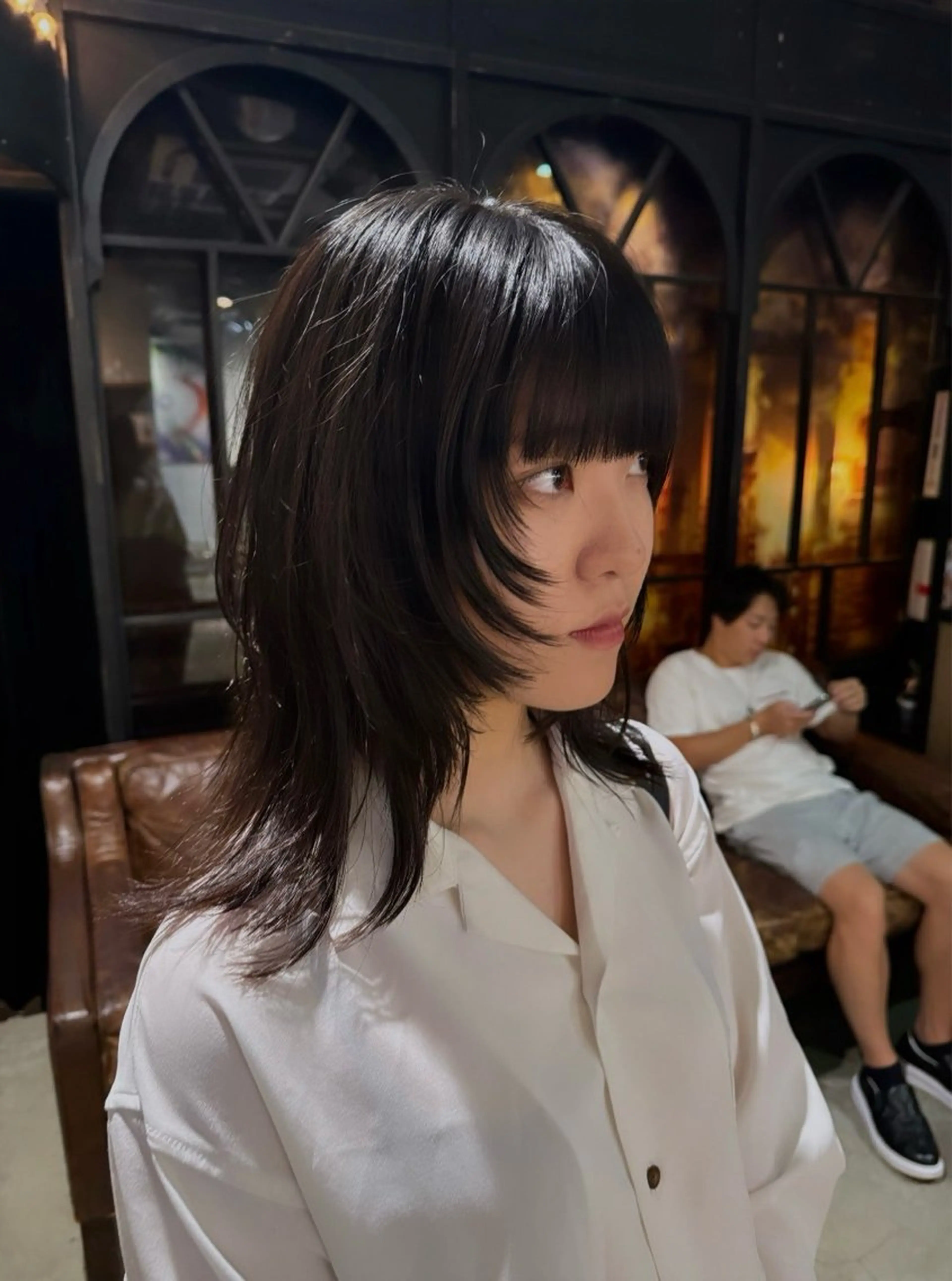 ミディアム 喜友名 夏海のヘアスタイル
