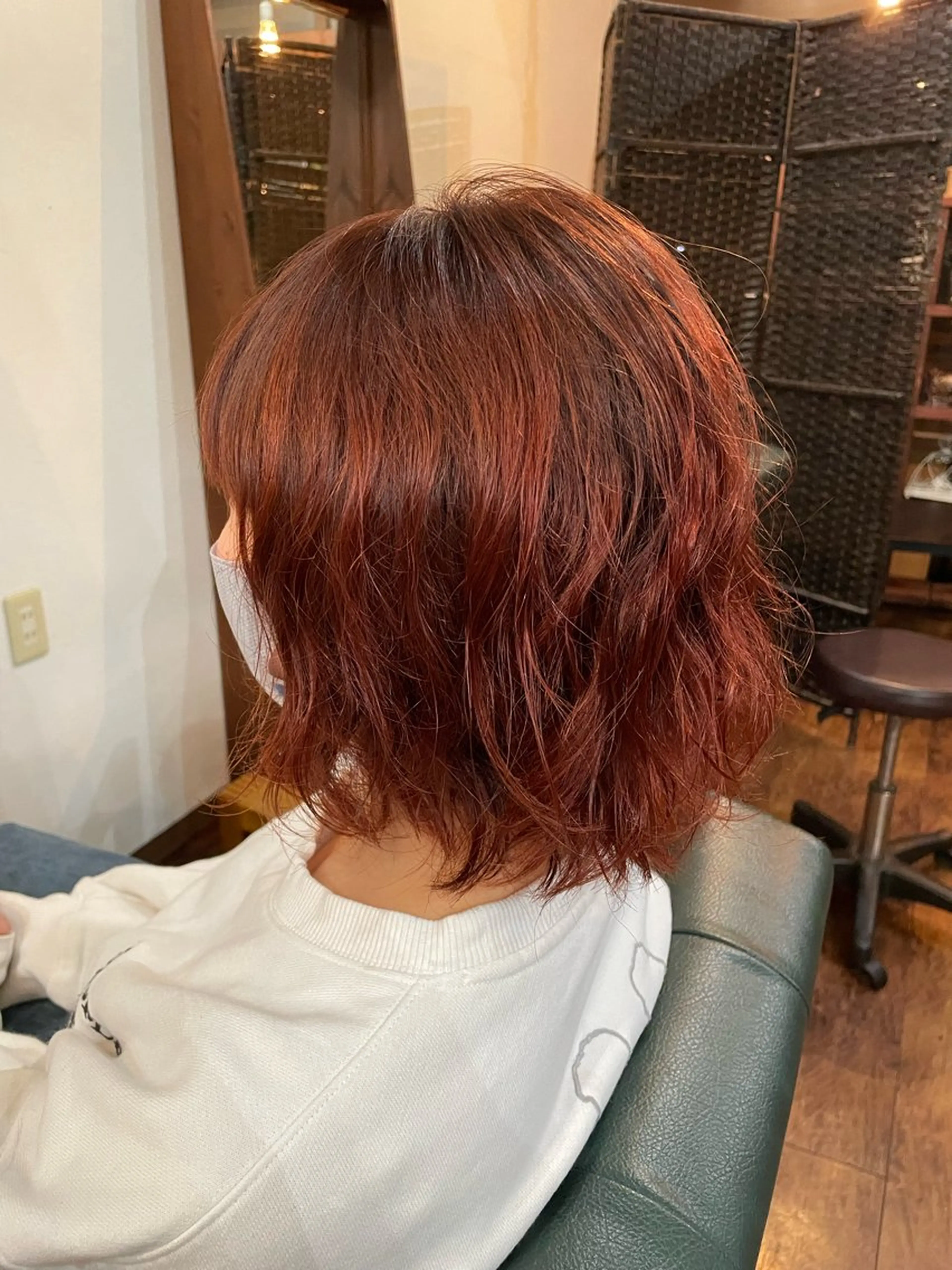 カラー オレンジ オレンジレッド レッドカラー story 増田 わかなのヘアスタイル
