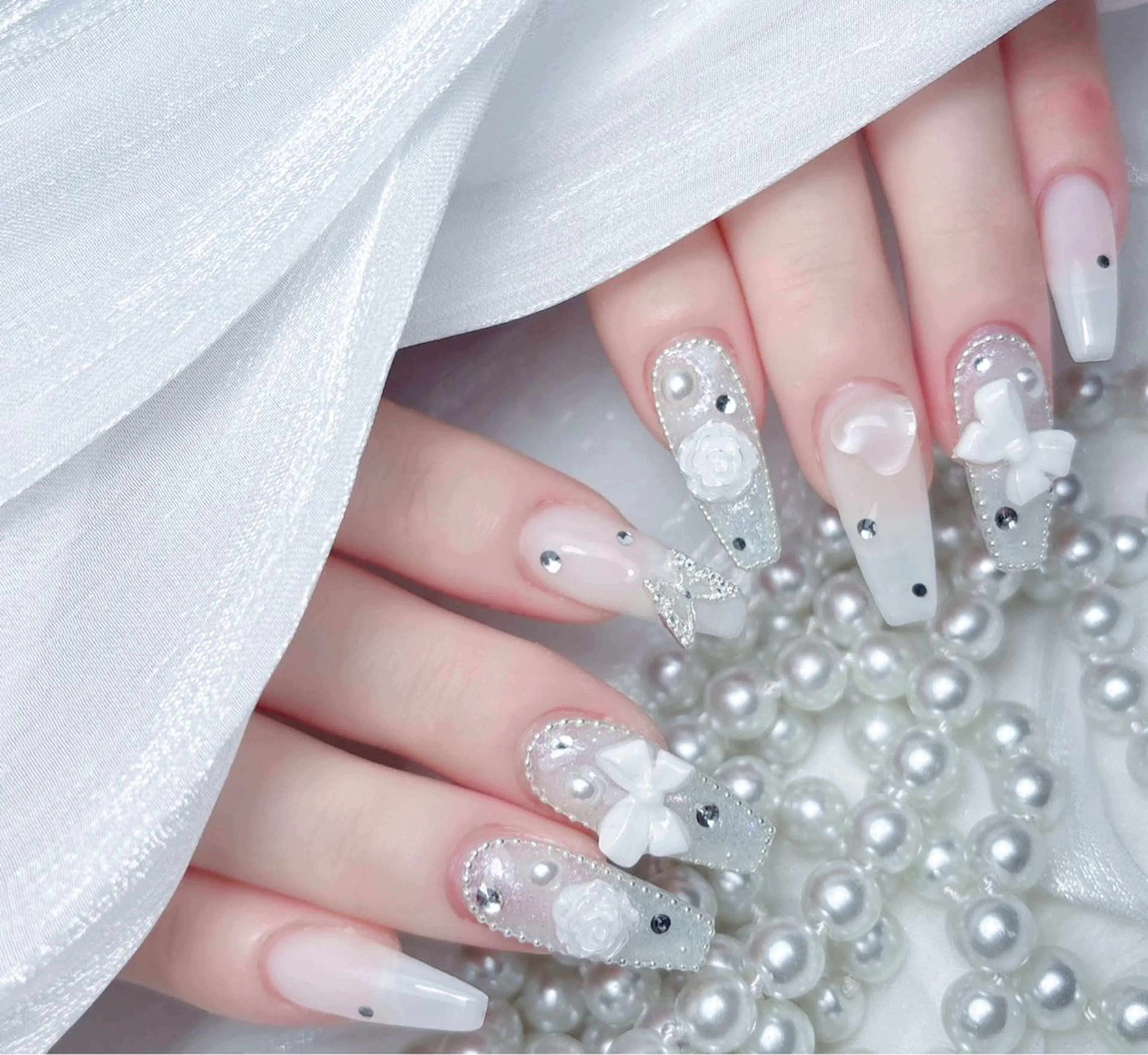 ネイル ハンドネイル M🌷nail 長さだし専門店のネイルデザイン