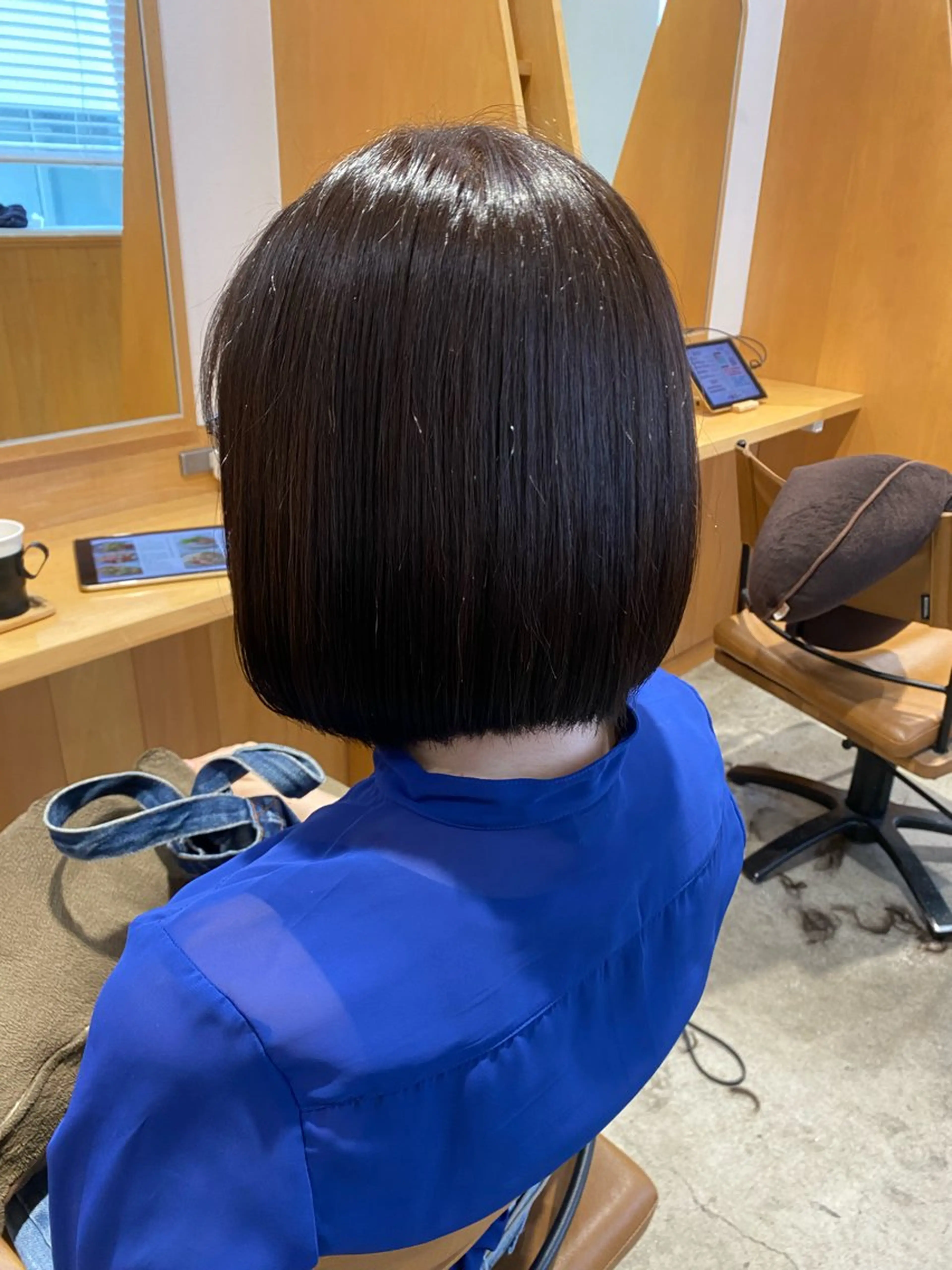 ショート ボブ 髪質改善 トリートメント カット ヘアカラー トリートメント amphitokyo 風本朱里🐥のヘアスタイル
