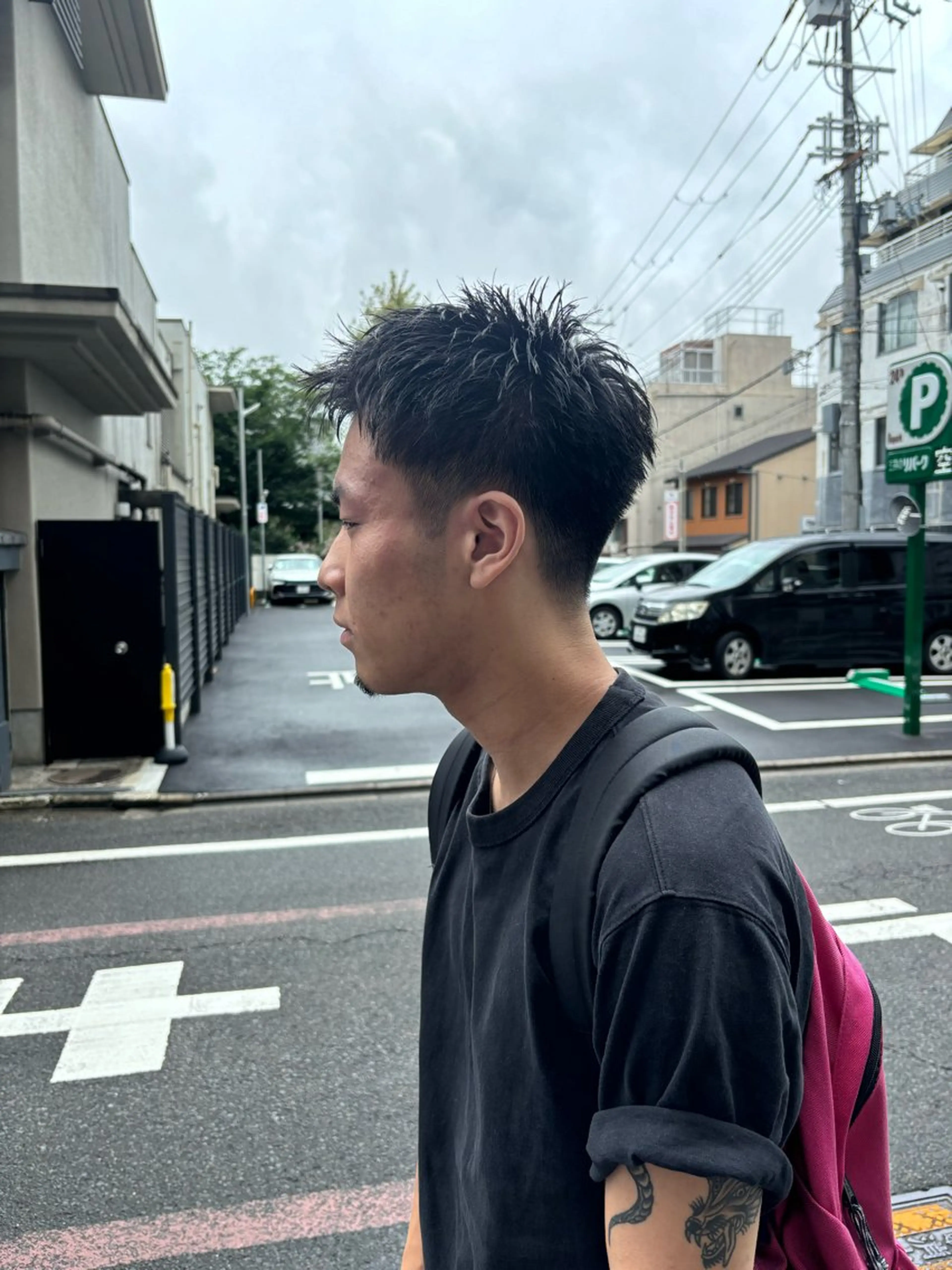 メンズ メンズショート スパイキーショート カット darts所属・マツダ レンのヘアスタイル