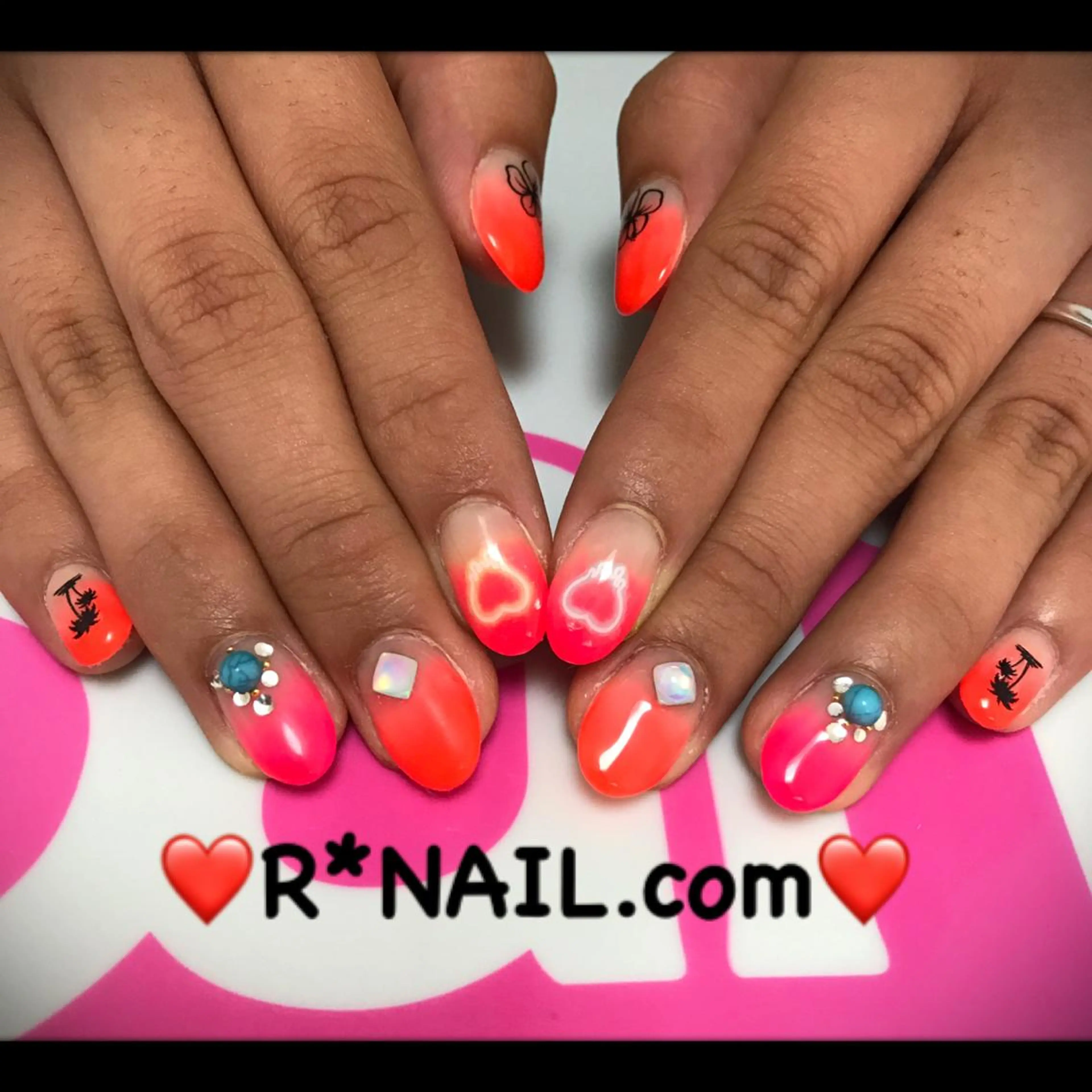 セミロング キッズ ネイル 夏ネイル R*NAIL .comのネイルデザイン
