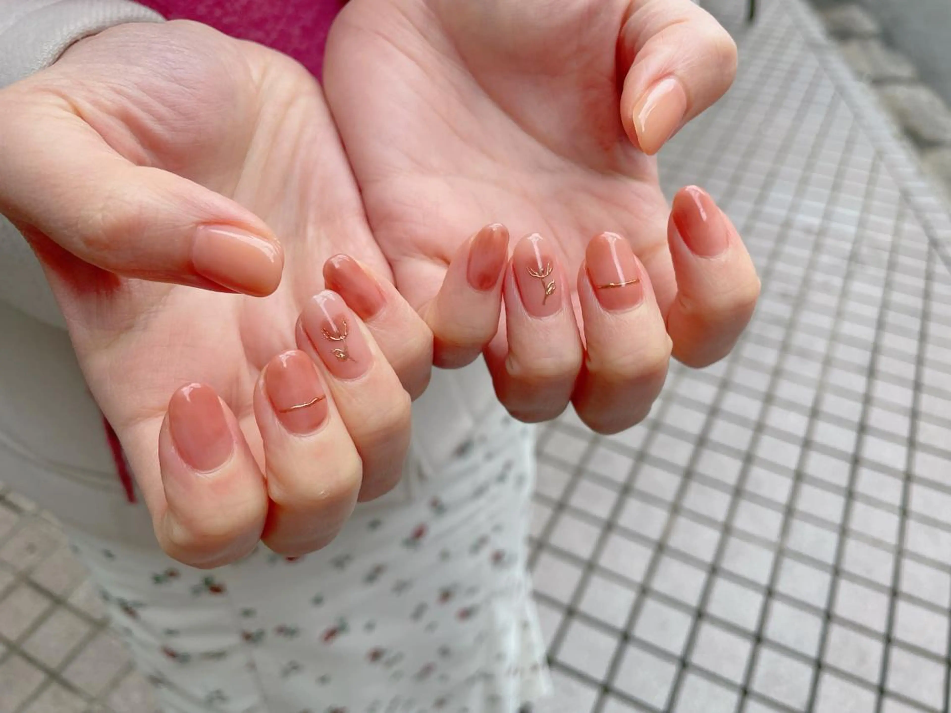 ネイル オーロラネイル 桜ネイル フラワーネイル フットネイル マグネットネイル nailroom  OHANA所属・nailroom OHANA🌴のネイルデザイン