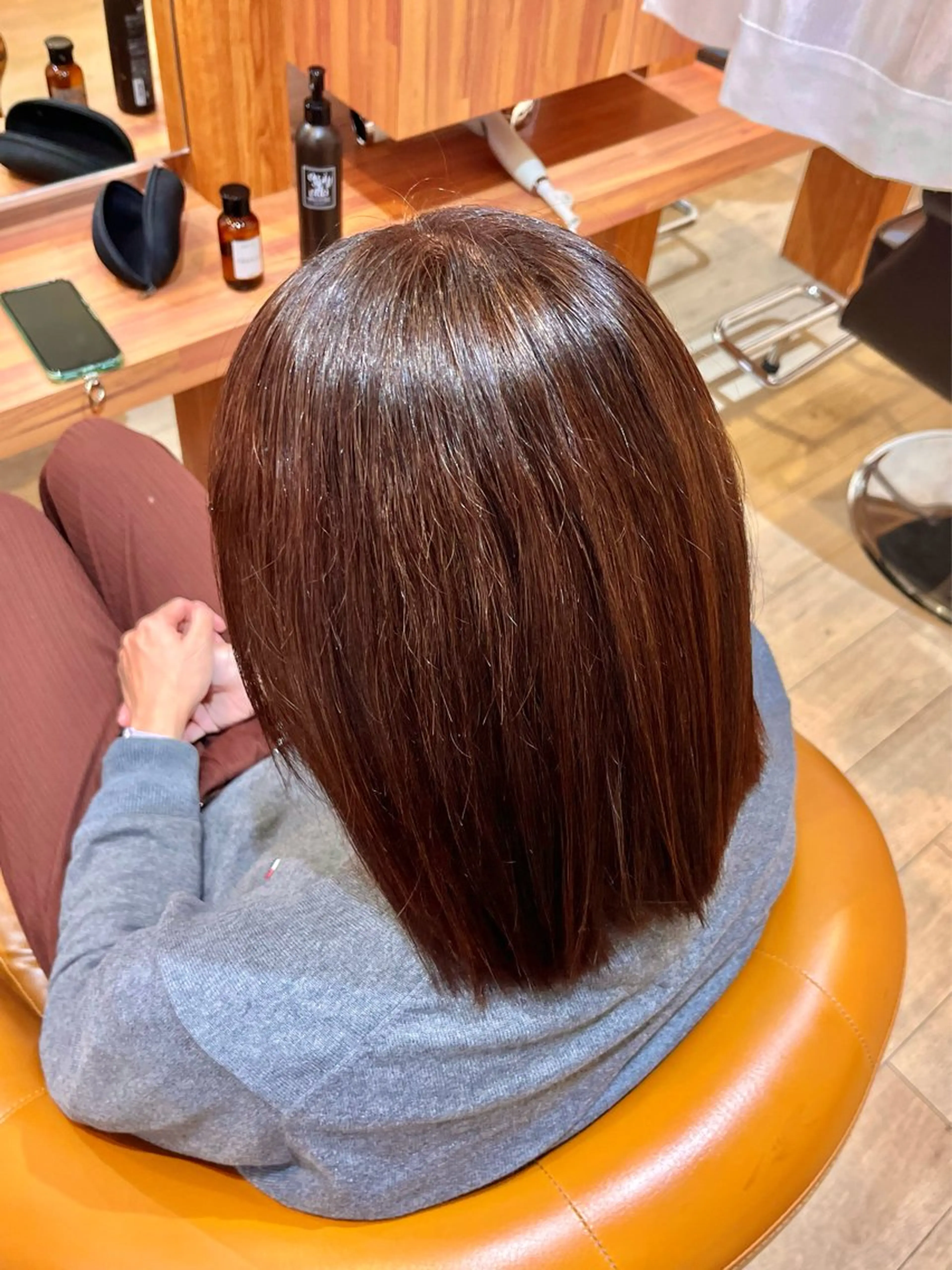 ミディアム カラー ヘアカラー トリートメント 中島 正敏のヘアスタイル