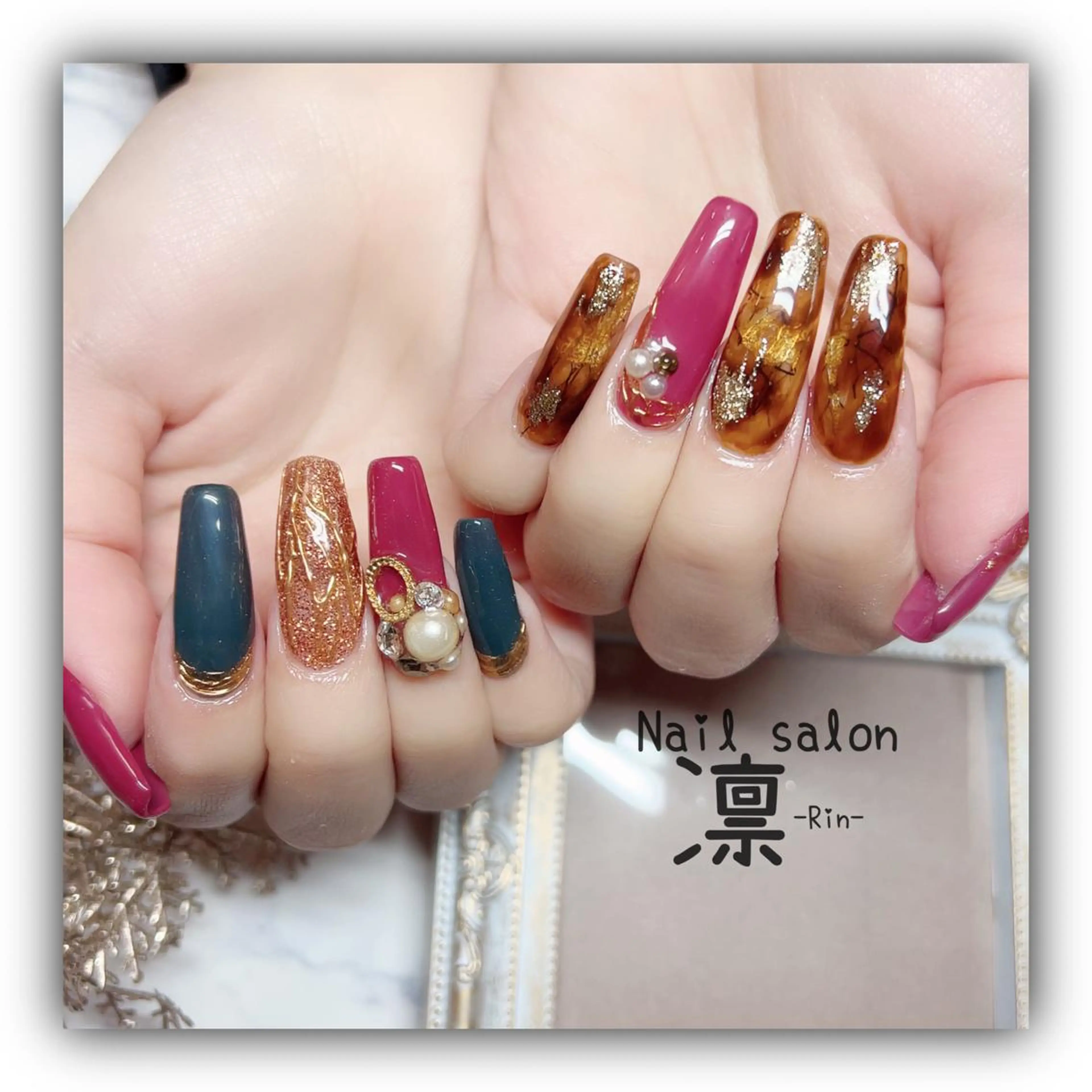 ネイル スカルプネイル private salon凛のネイルデザイン