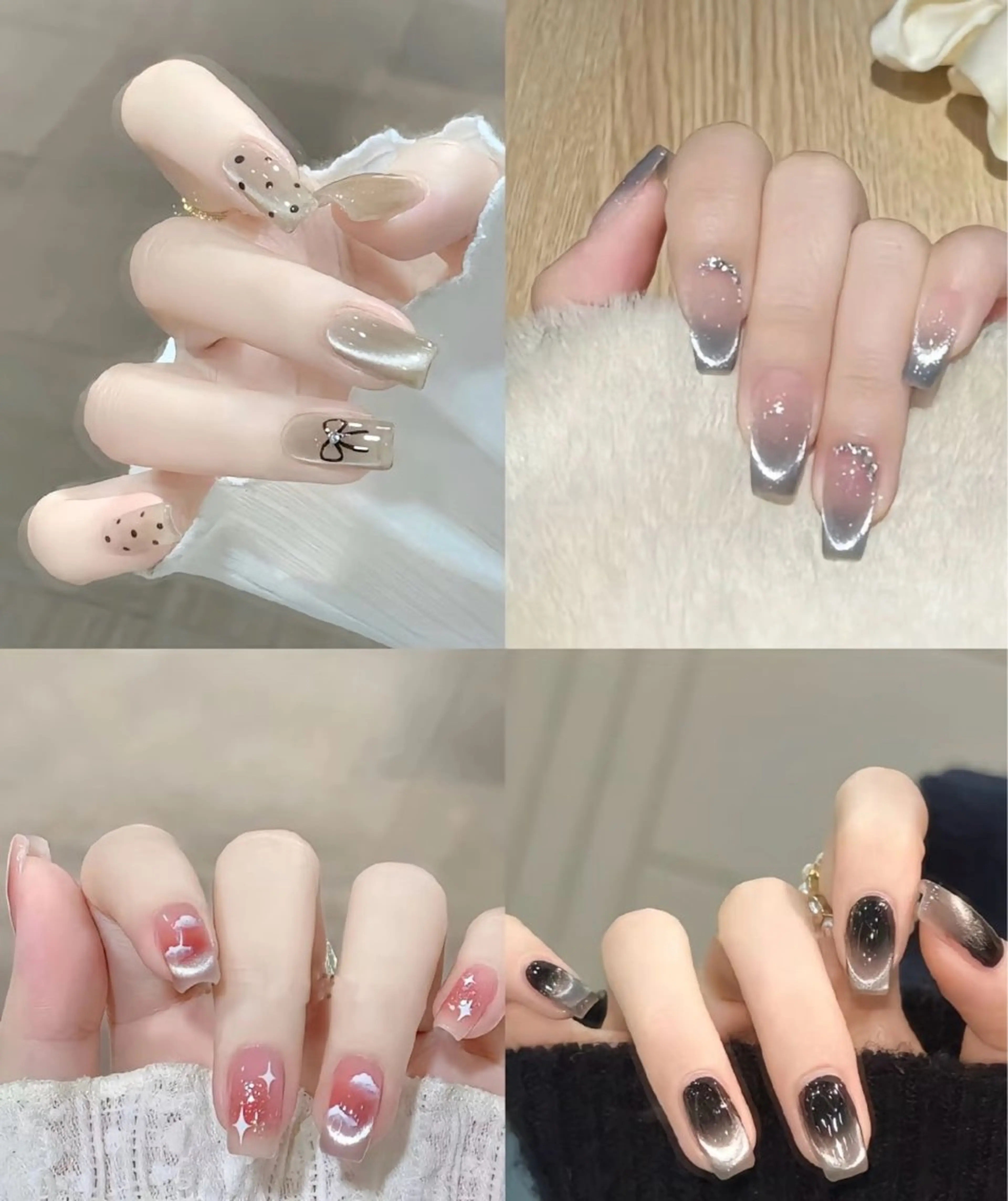 【Jrネイリスト担当✴︎】¥2180マグネット/フラッシュネイル🩵　ハンドの写真