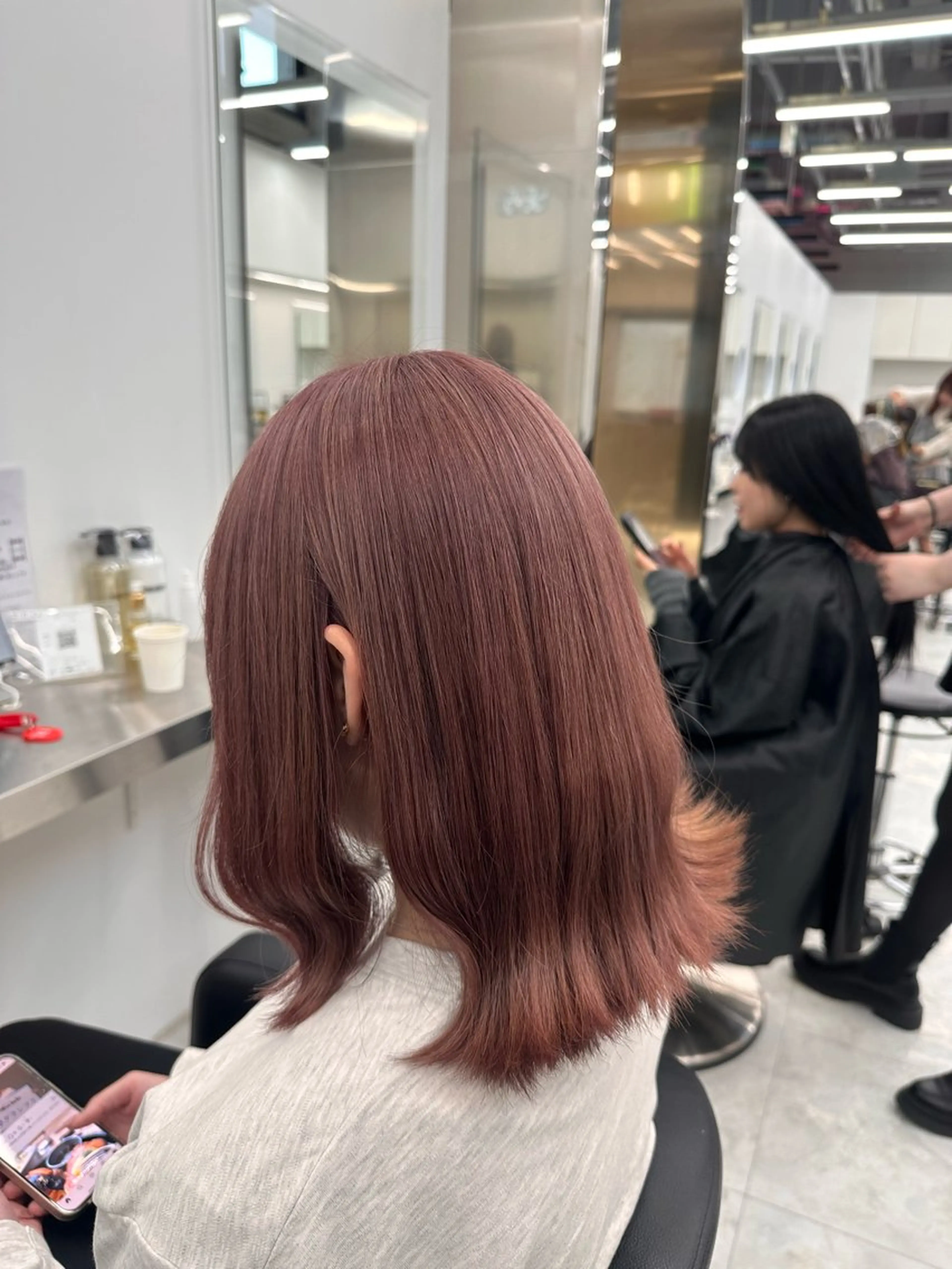 ロング ヘアカラー トリートメント 透明感ハイトーンヘア 🎀ririka🎀のヘアスタイル