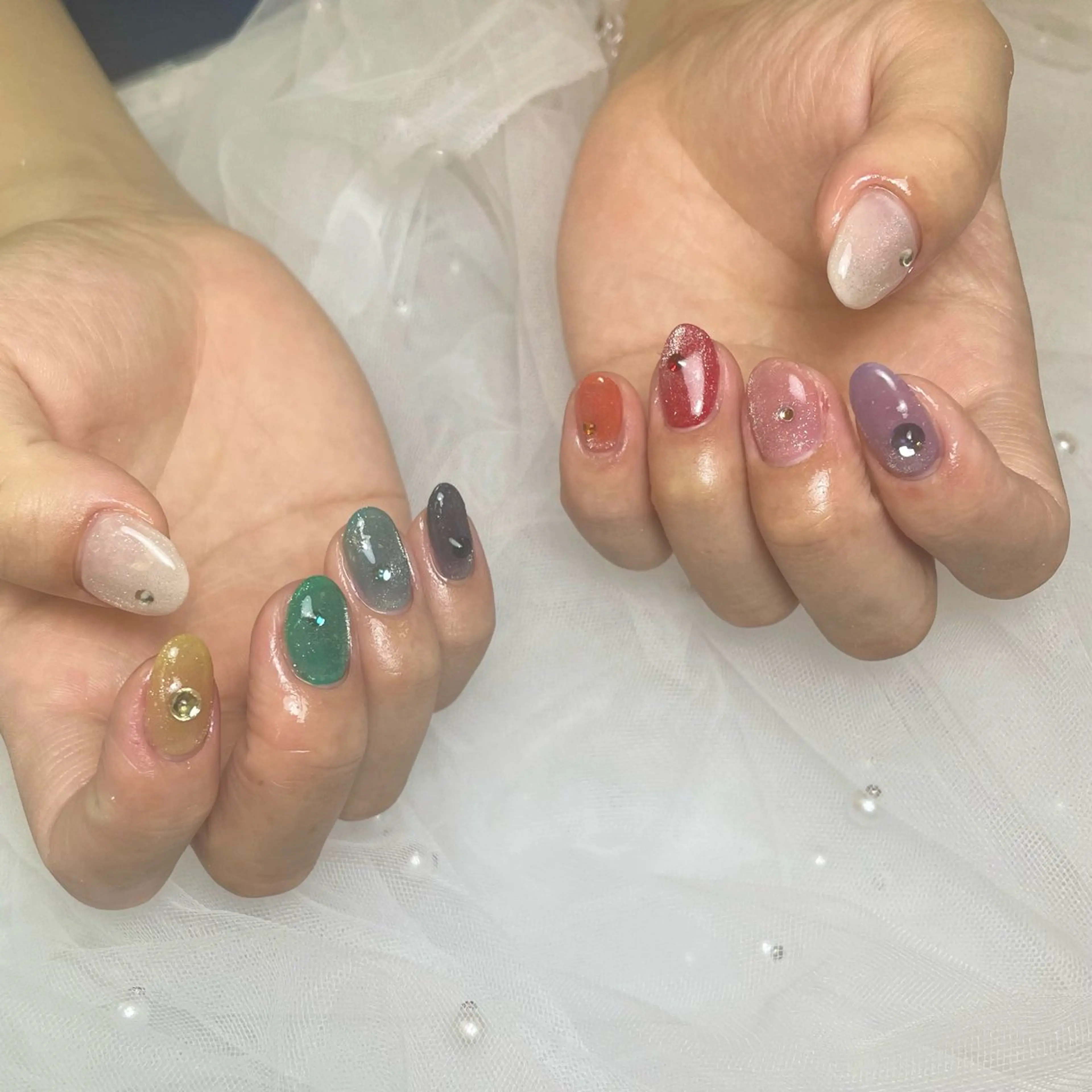 ネイル ハンドネイル フットネイル S LOUNGE NAIL所属・パーツたくさん🍓 SUMIのネイルデザイン