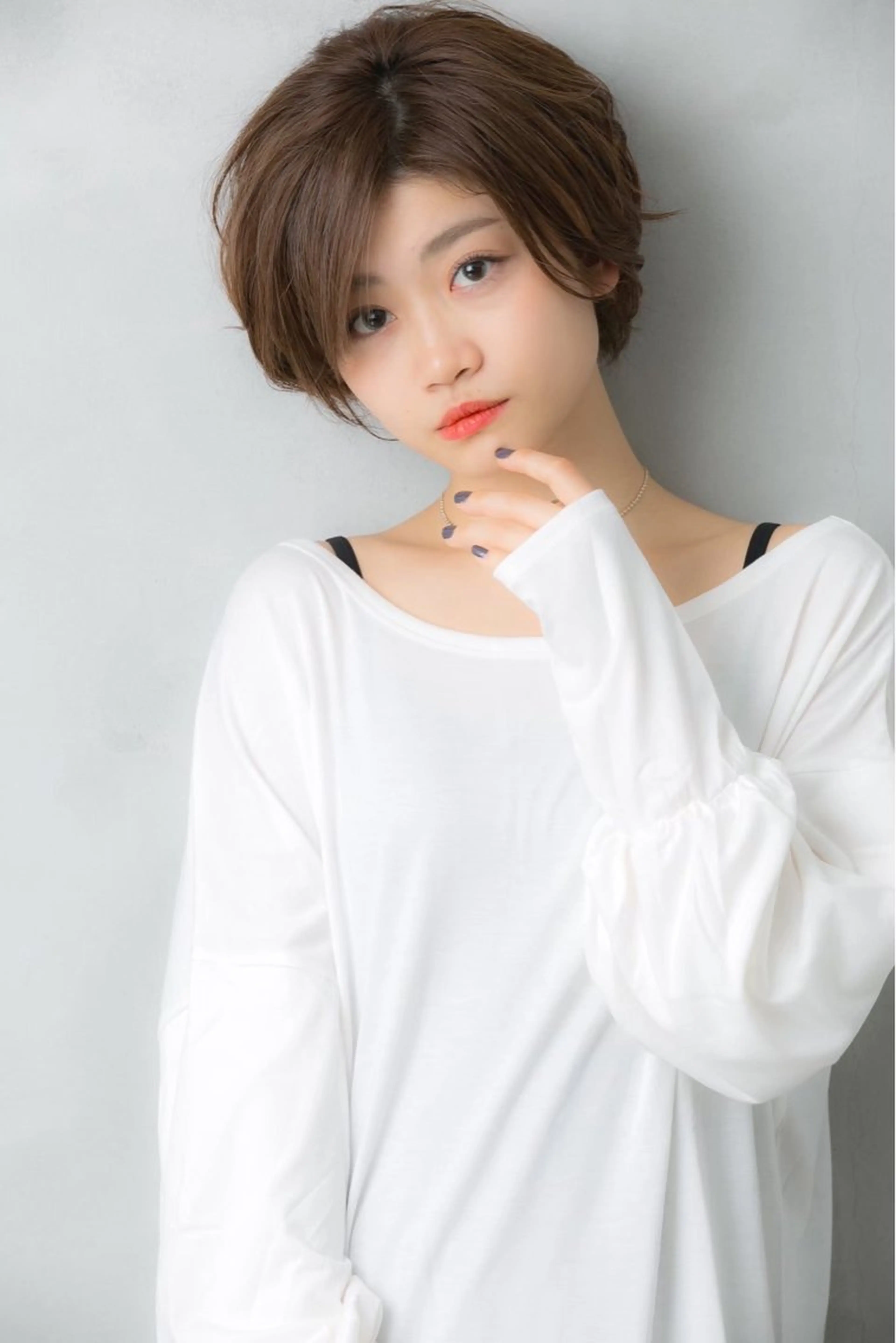 ショート カラー ハンサムショート 透明感カラー ショートヘア 似合わせカット✨ 透明感カラー✨kyoのヘアスタイル