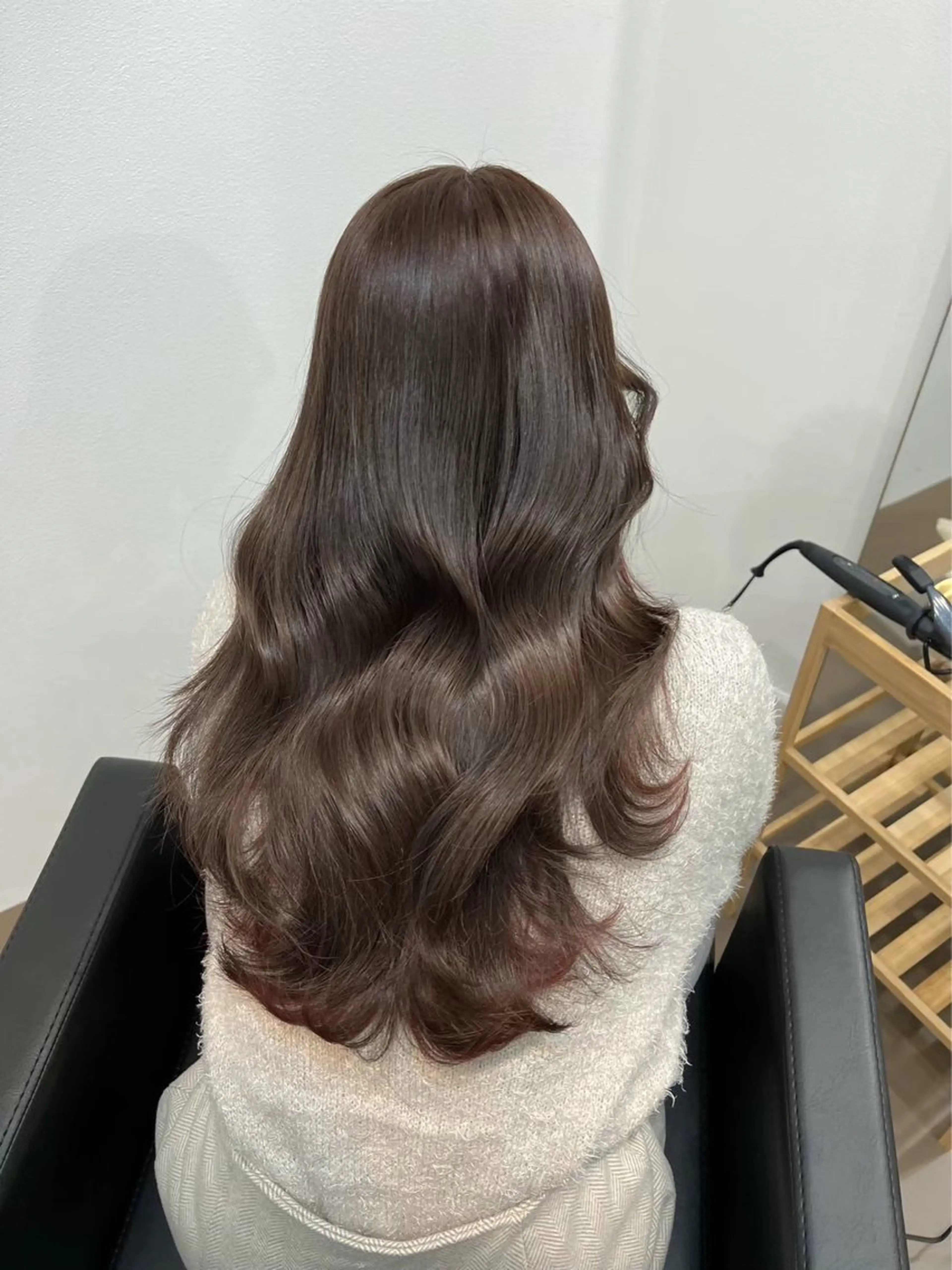 セミロング カラー ベージュカラー ブラウンカラー 透明感カラー ココアブラウン カット ヘアカラー みやび🫧髪質改善 🫧透明感カラー🫧のヘアスタイル