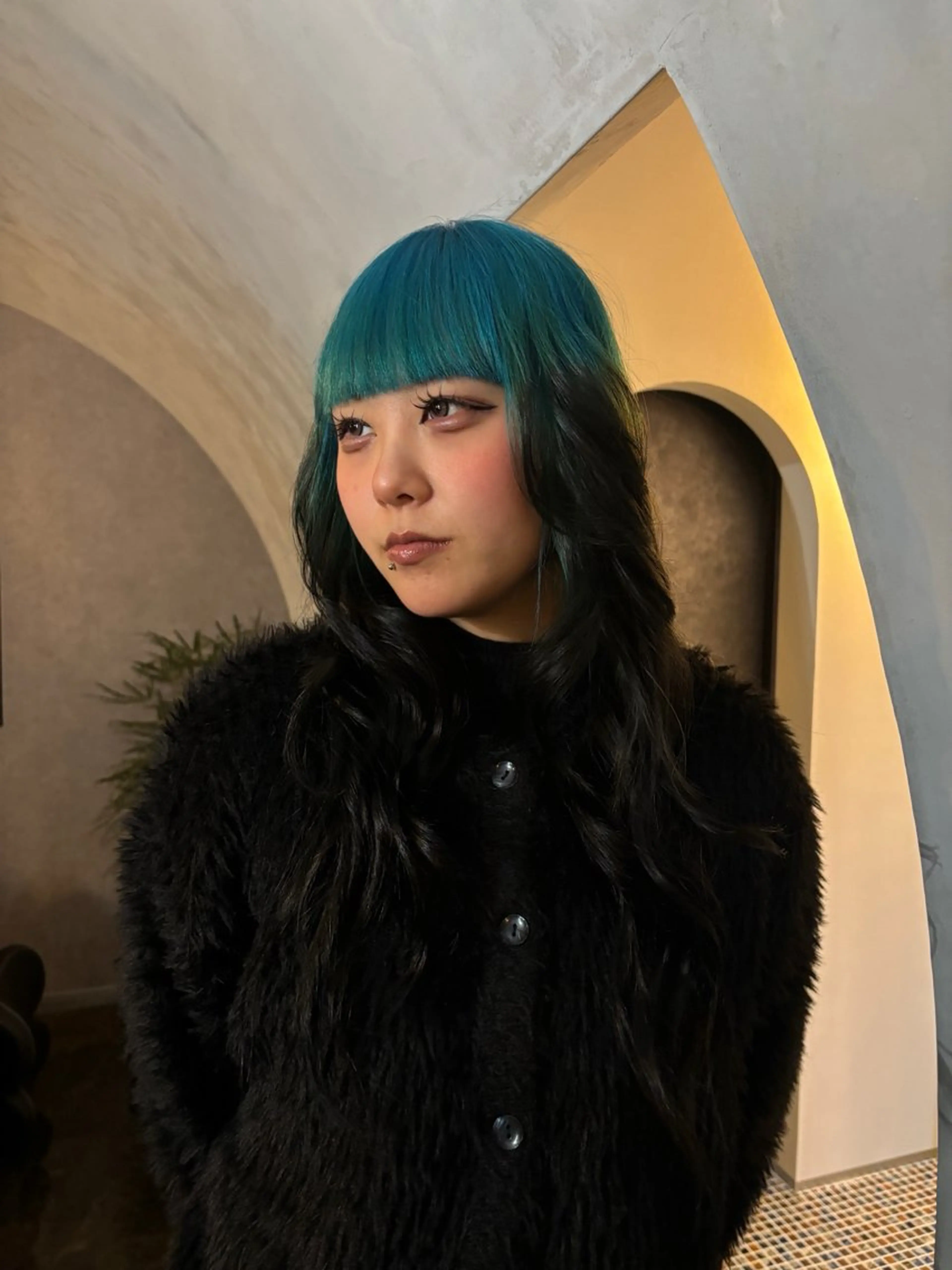 ロング カラー ORGN.所属・二千華 /派手髪デザインのヘアスタイル