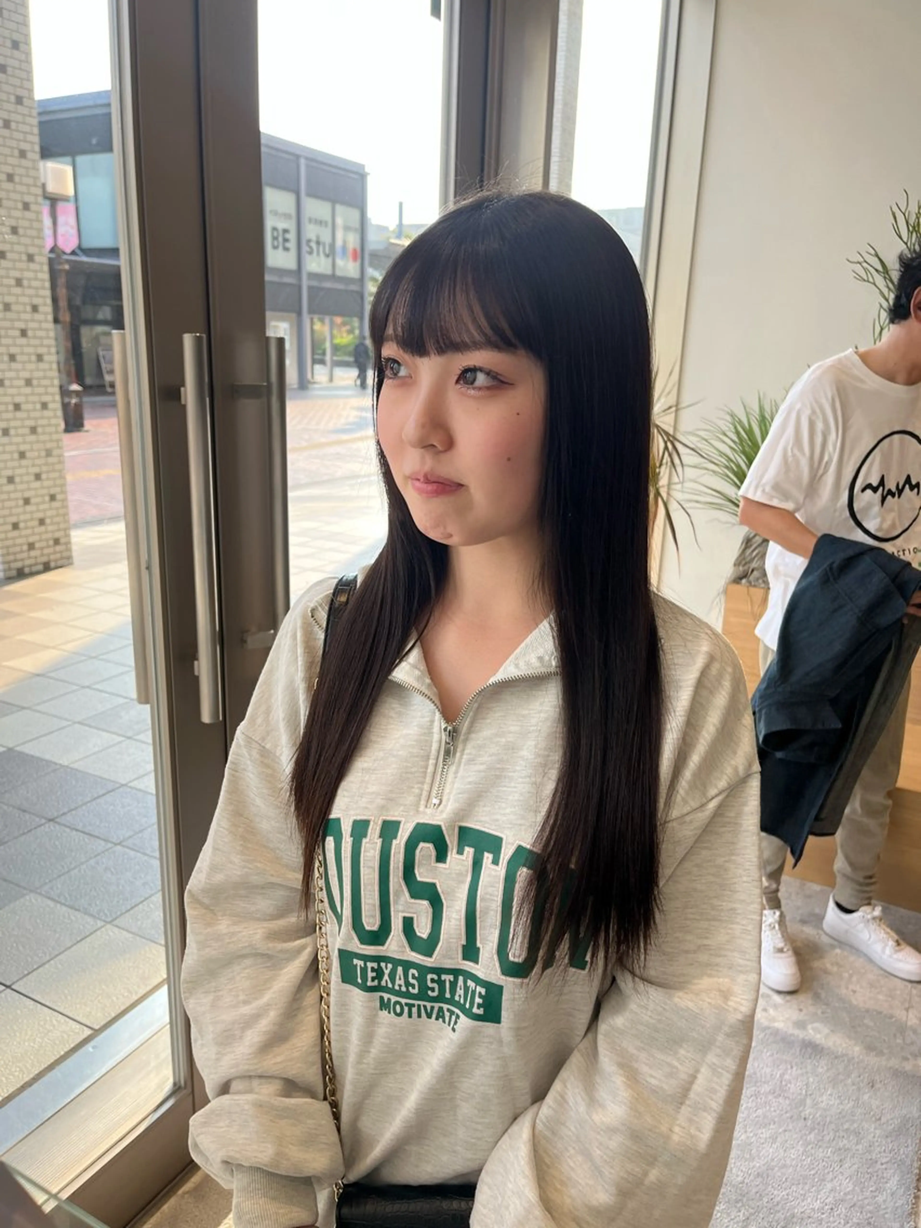ロング ニュアンスパーマ 曲がる縮毛矯正　爲石のヘアスタイル