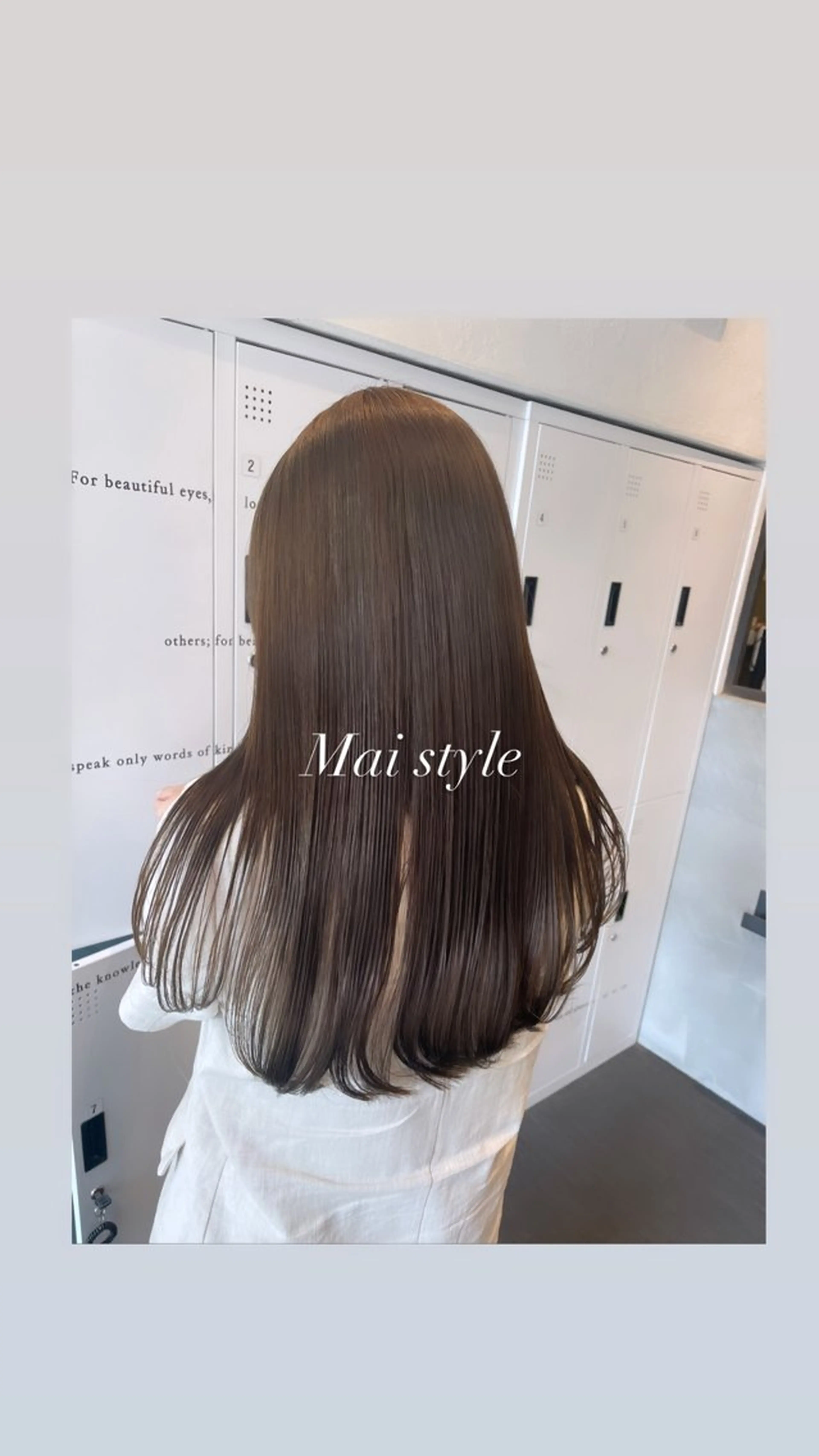 セミロング カラー MAI/髪質改善/ 幹細胞トリートメントのヘアスタイル