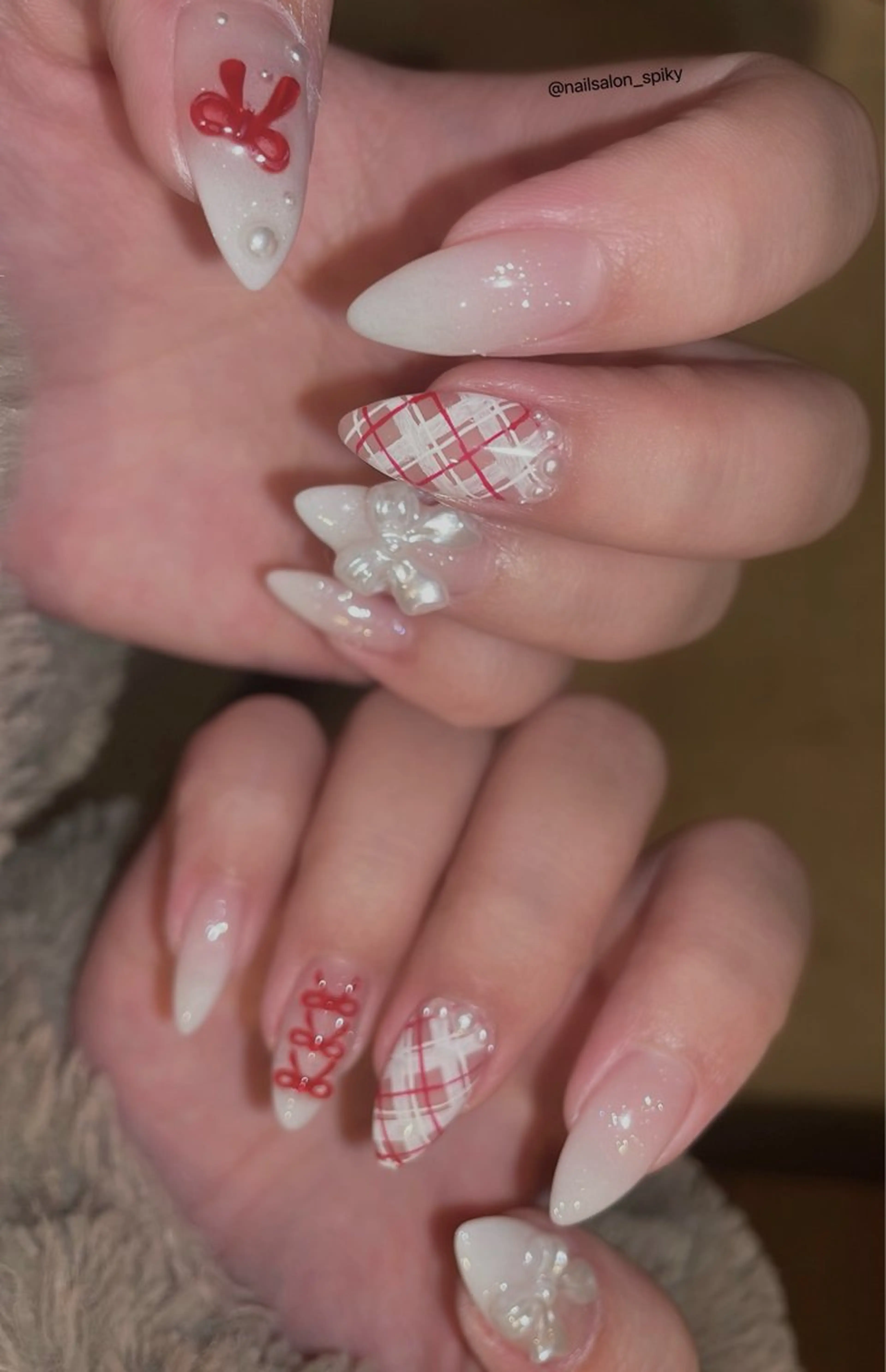 ネイル ハンドネイル Spiky とうげ ふうかのネイルデザイン