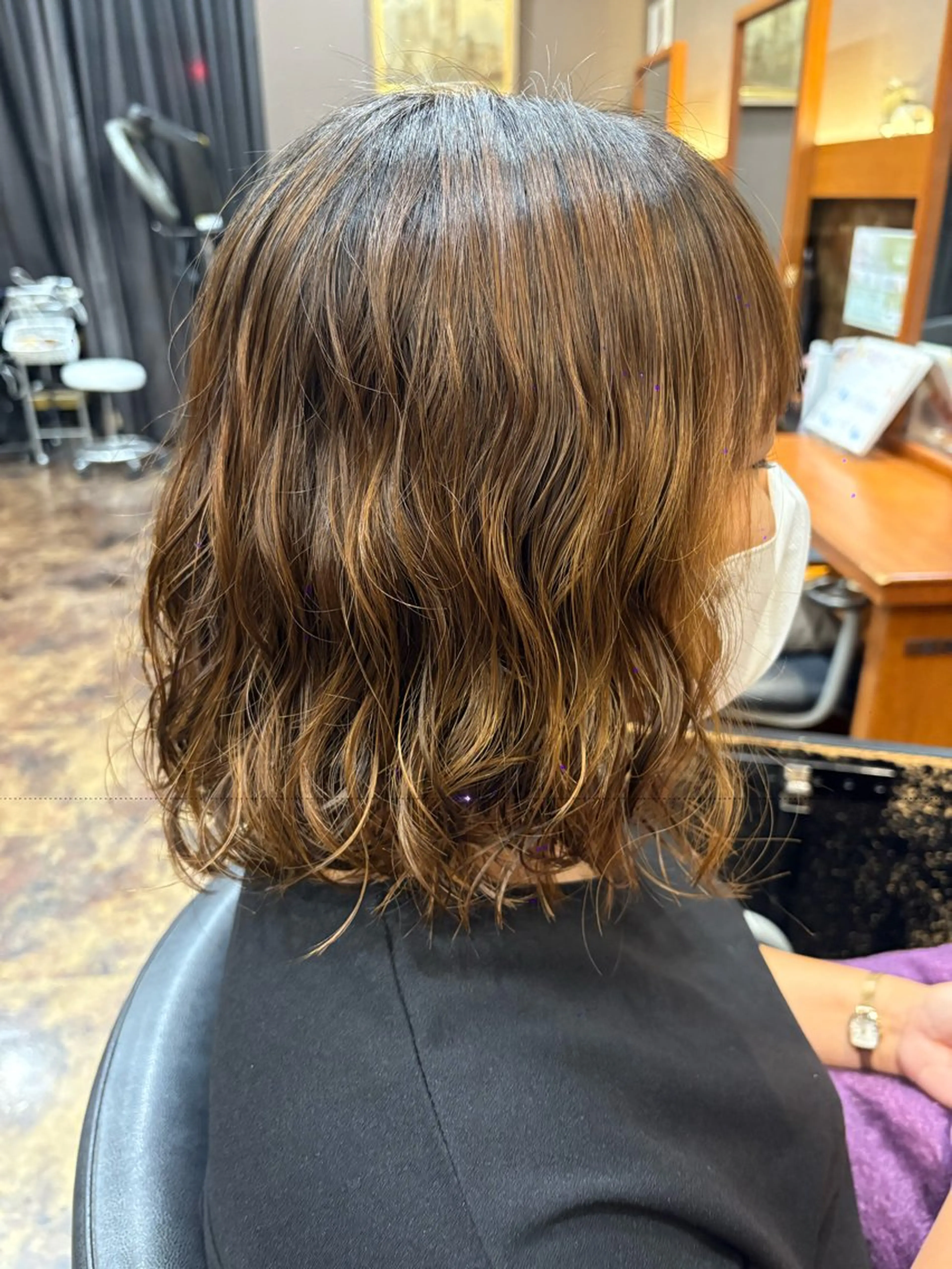 パーマ 落合 ちりのヘアスタイル