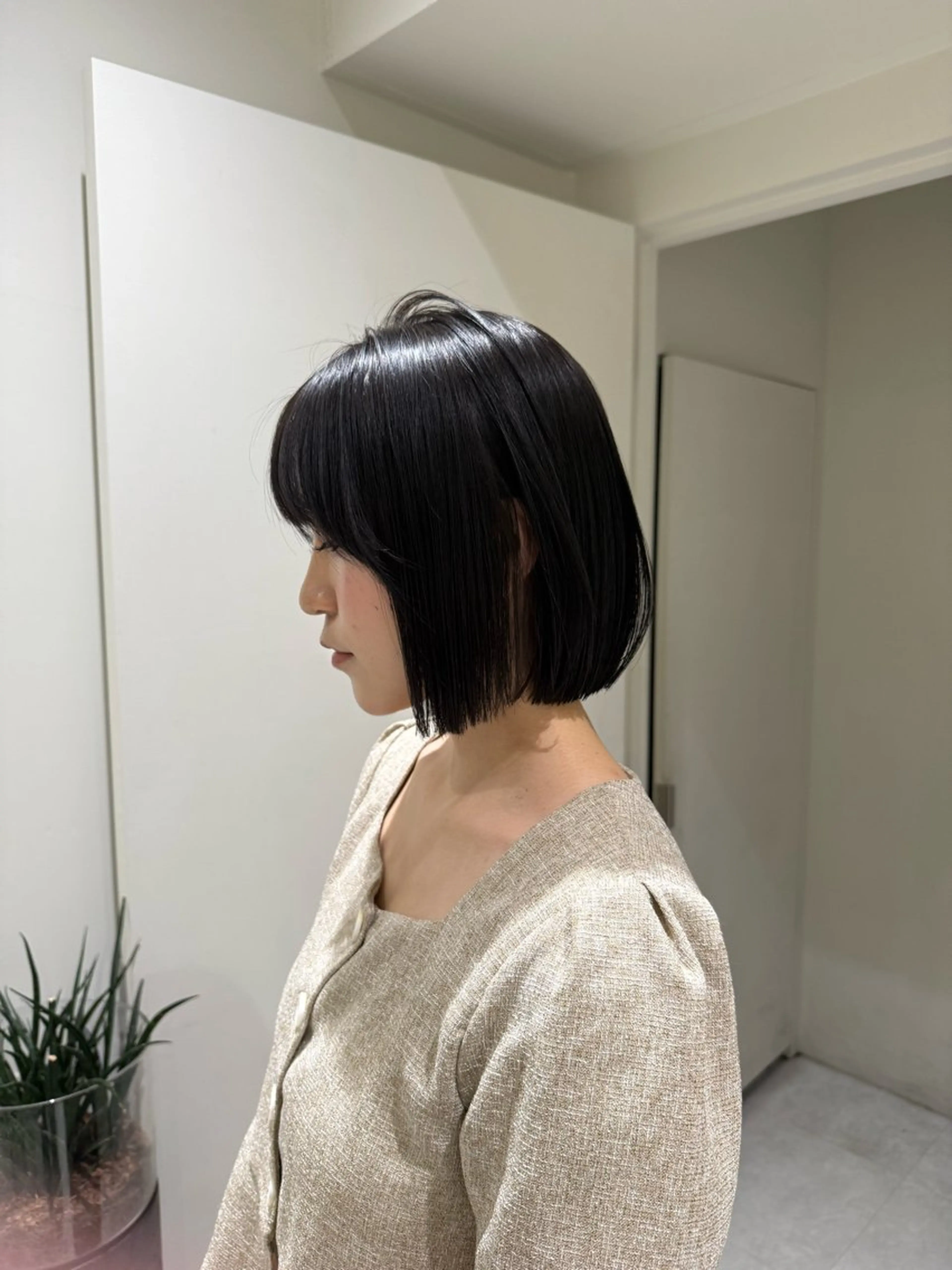 ショート カット トリートメント ぱつっとボブ/透明感 カラー/Ayakaのヘアスタイル