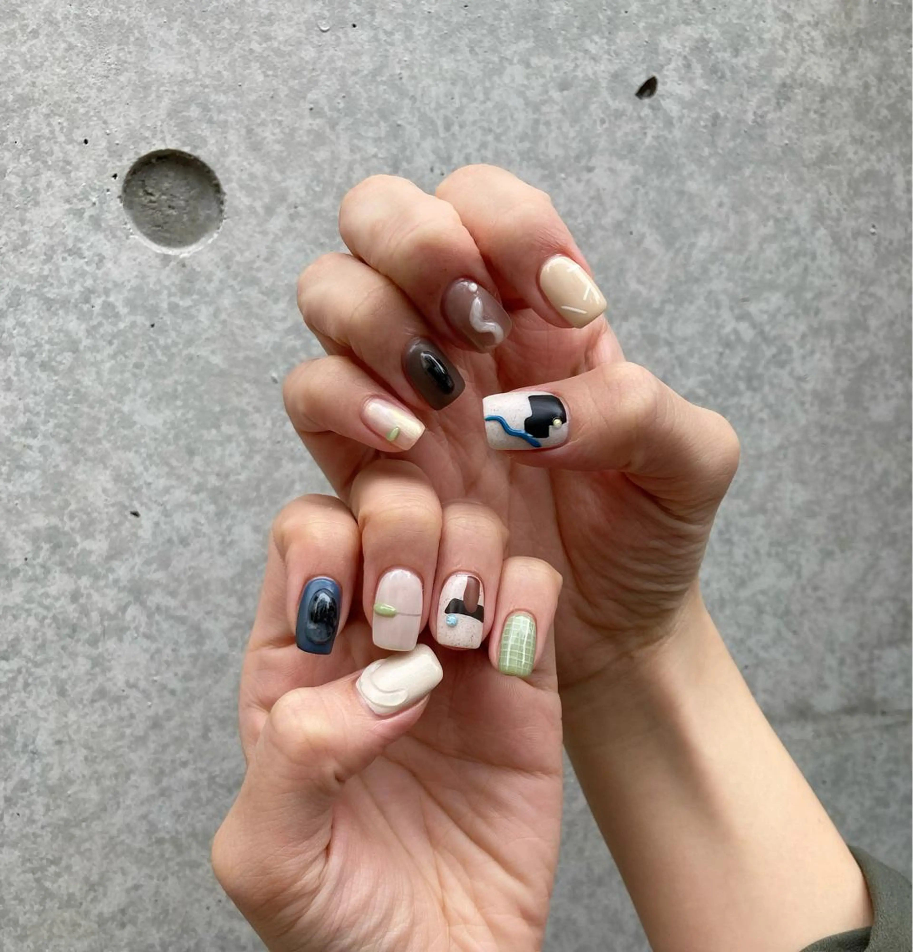 ネイル アートネイル 長さ出し ジェルネイル 氷ネイル・うるうるネイル マットネイル ハンドネイル nail salon Soeurのネイルデザイン