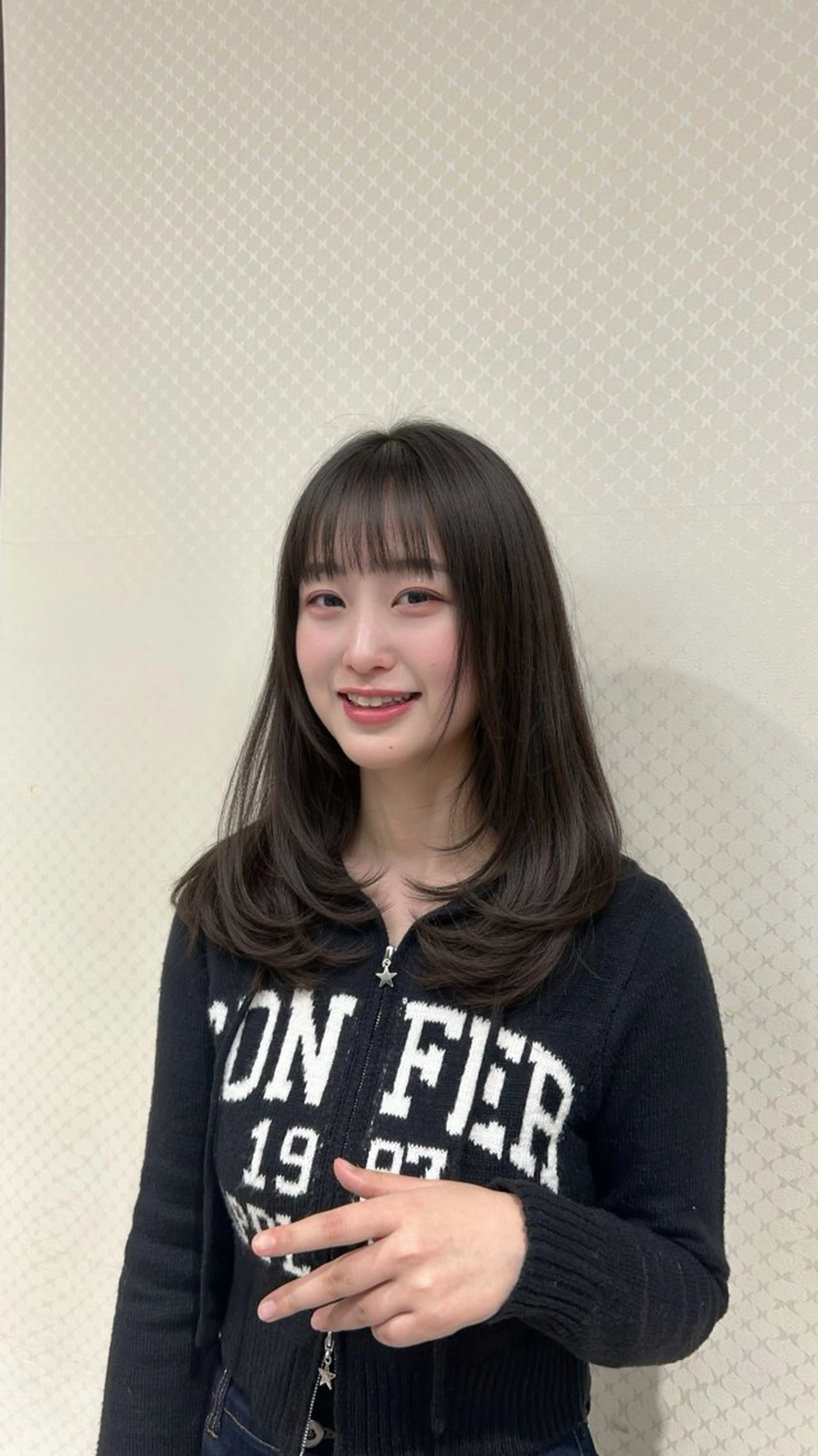 ロング レイヤーカット Labless所属・韓国レイヤー×顔周り カット/Takunaのヘアスタイル