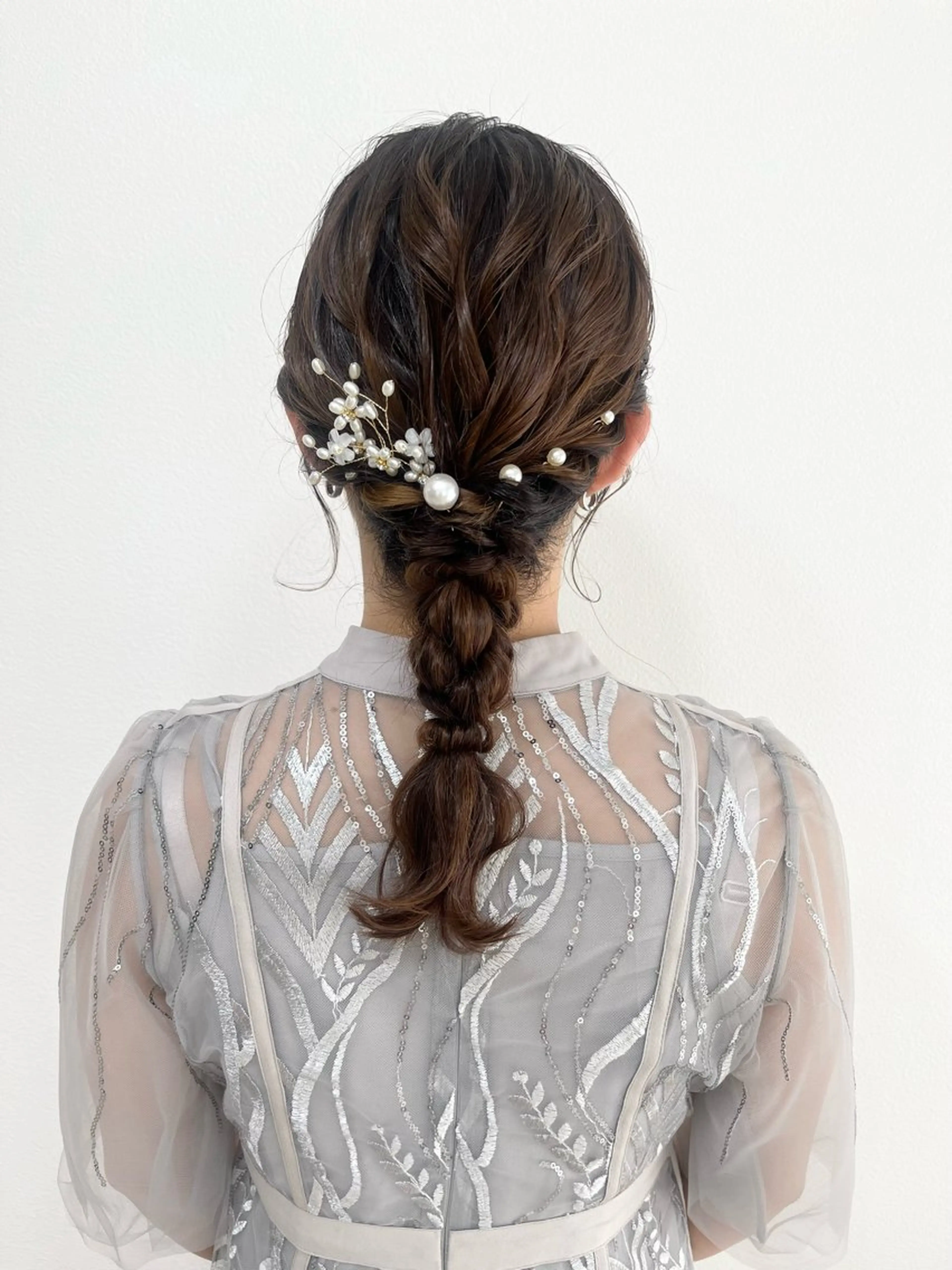 セミロング ヘアアレンジ ヘアセットサロン /上坪愛美のヘアスタイル