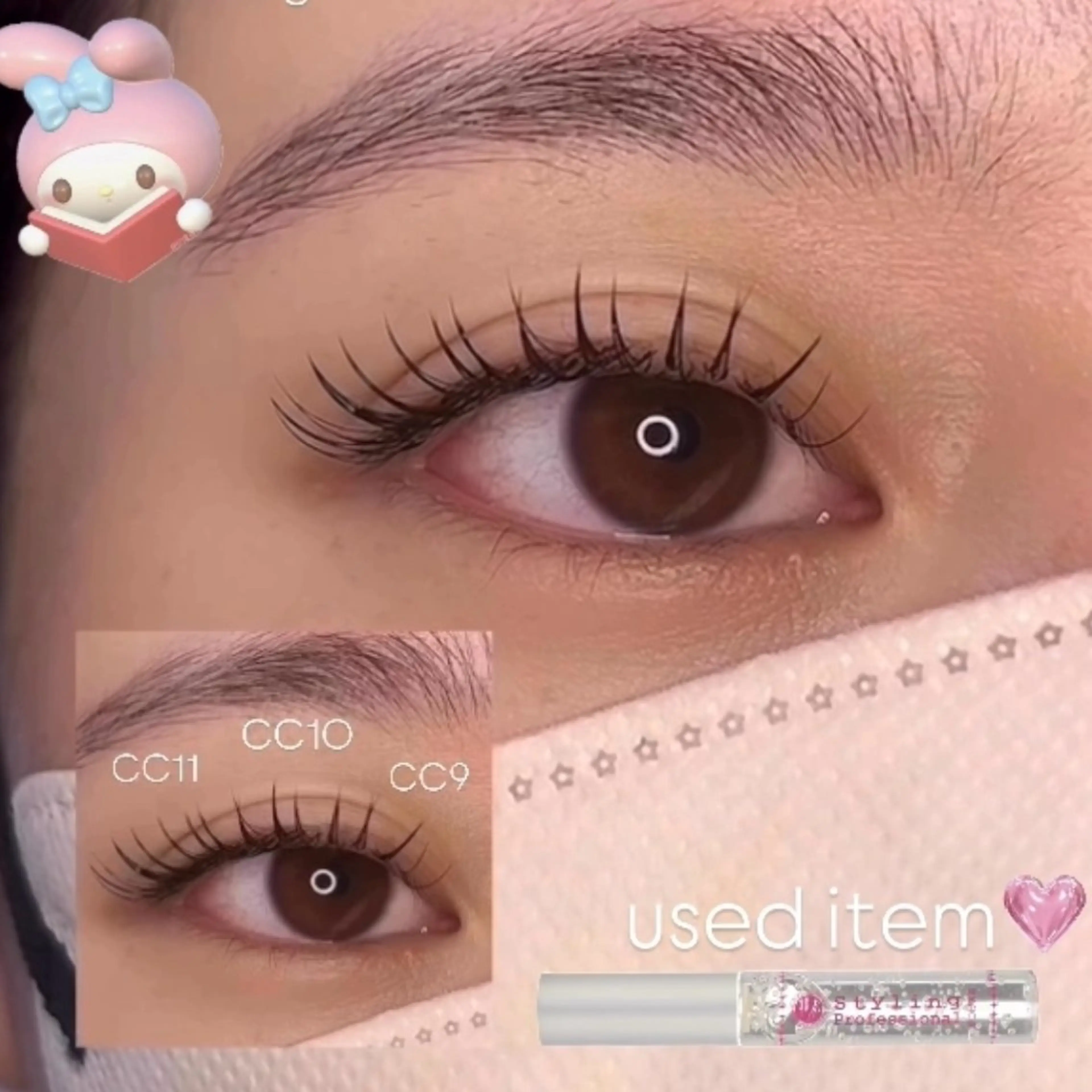 マツエク・マツパ 目尻長め mishu eyelash  salon所属・赤井 真珠のマツエク・マツパデザイン
