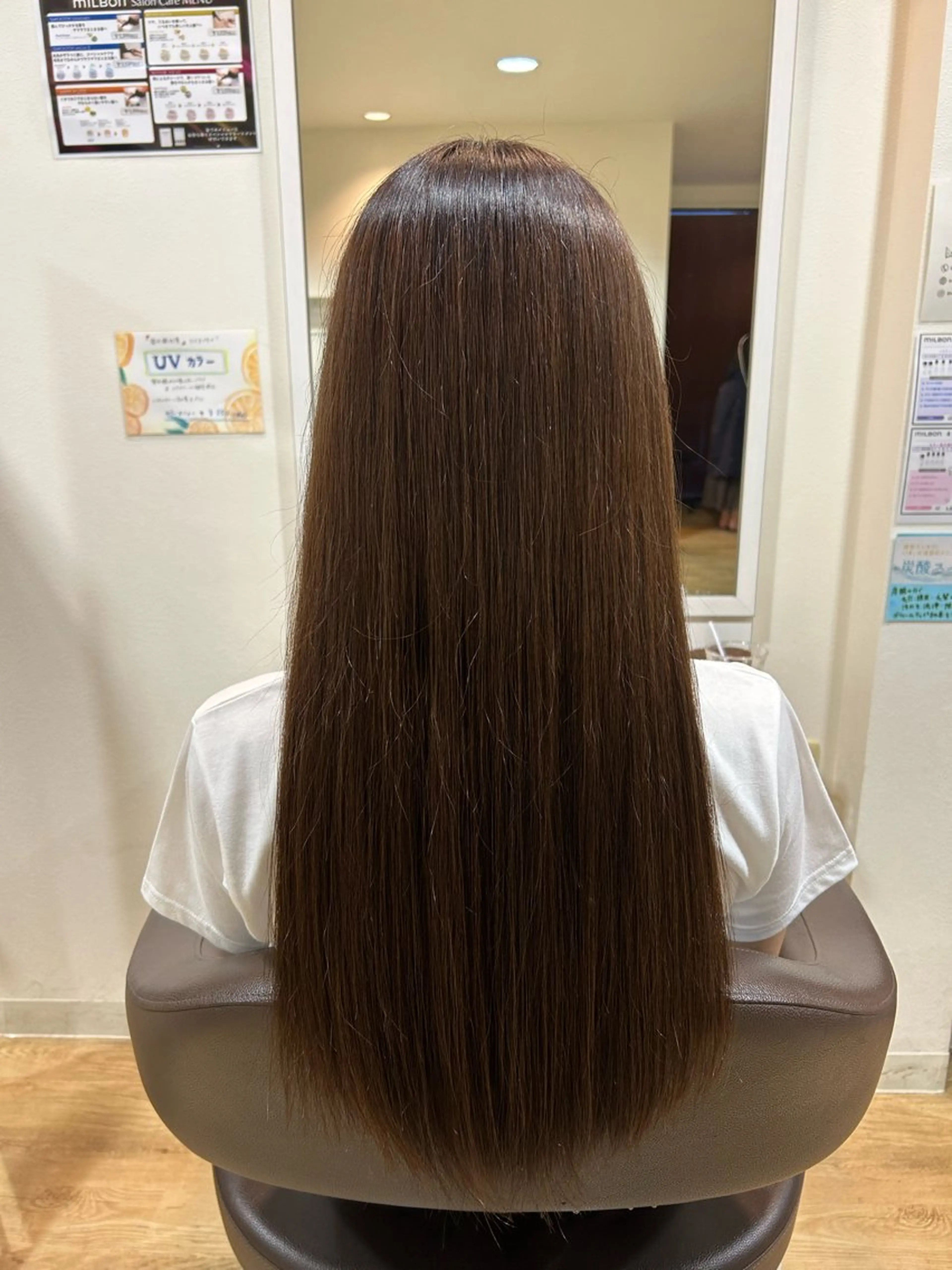 ロング ヘアカラー トリートメント 💫ツヤ感カラー💫 吉川清保/白髪ぼかしのヘアスタイル