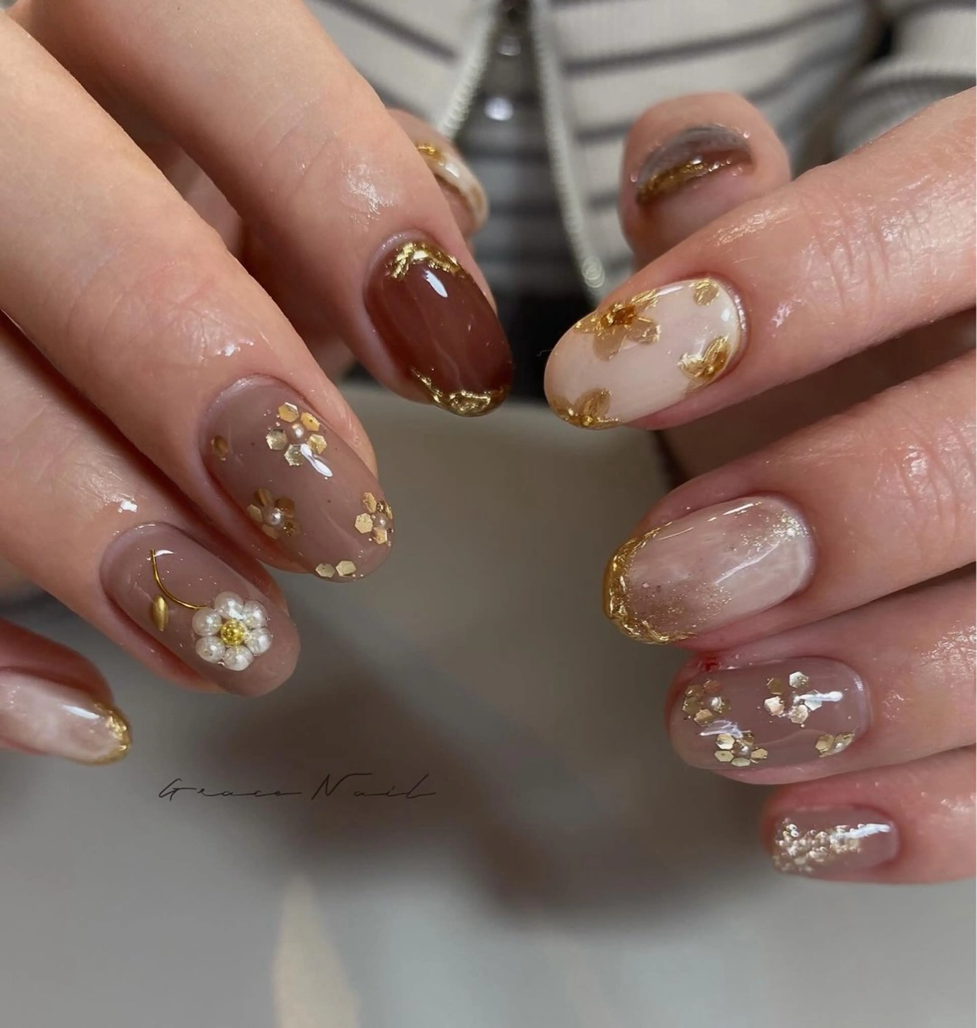 ネイル ハンドネイル ☆*｡Grace Nail｡*☆のネイルデザイン