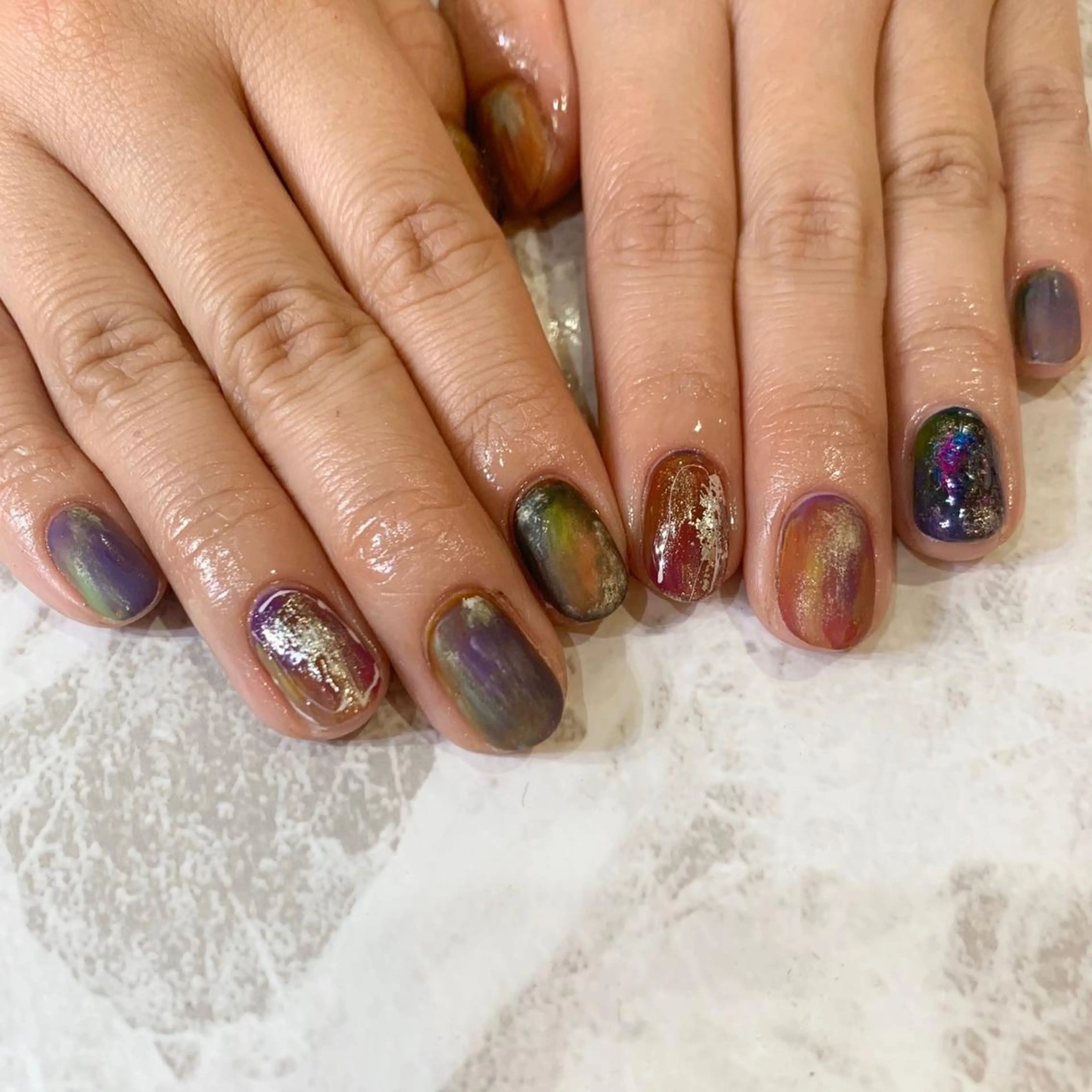 ネイル ニュアンスネイル ハンドネイル フットネイル nail salon mieux(ミュー)のネイルデザイン