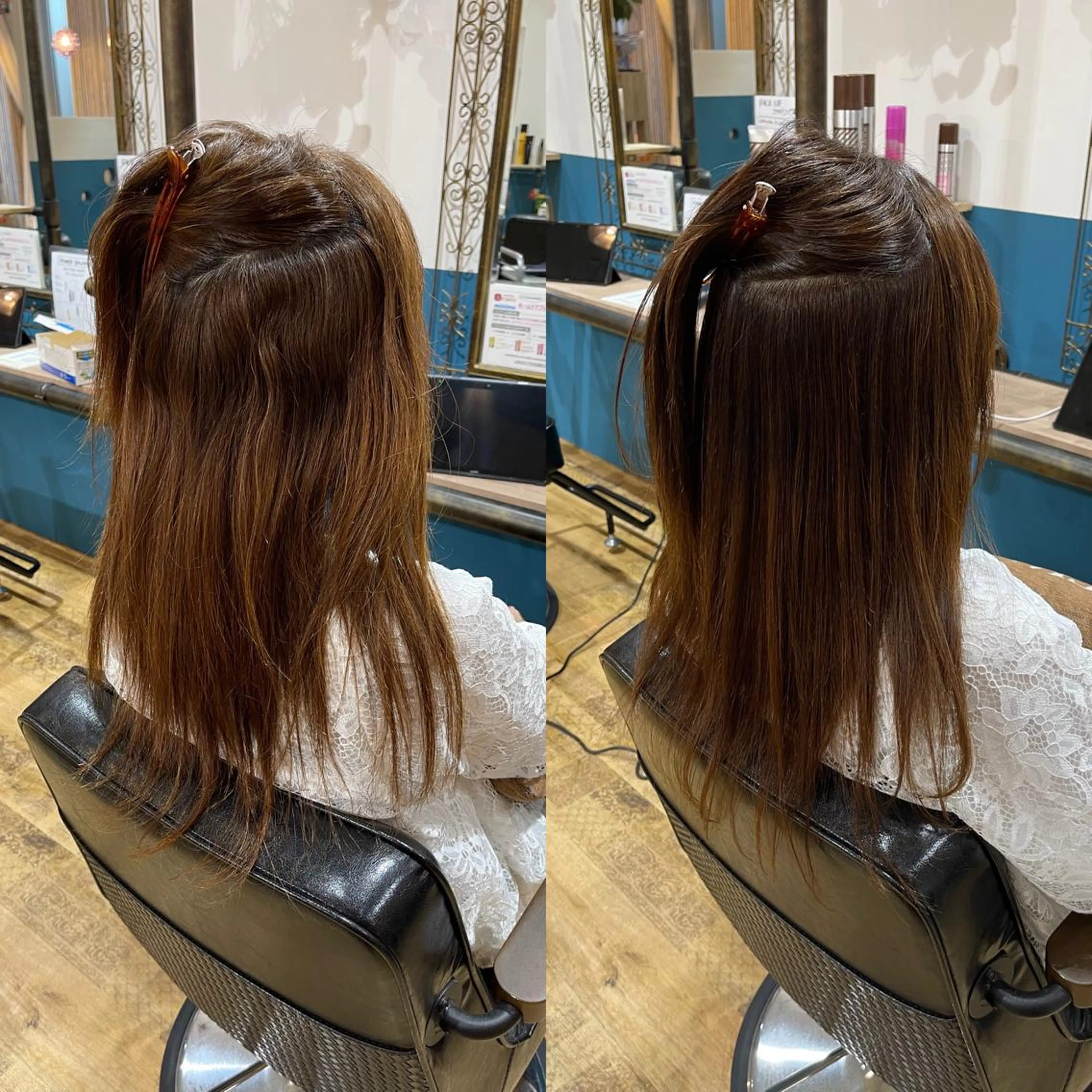 セミロング 縮毛矯正 カット 縮毛矯正 福島 和弥のヘアスタイル