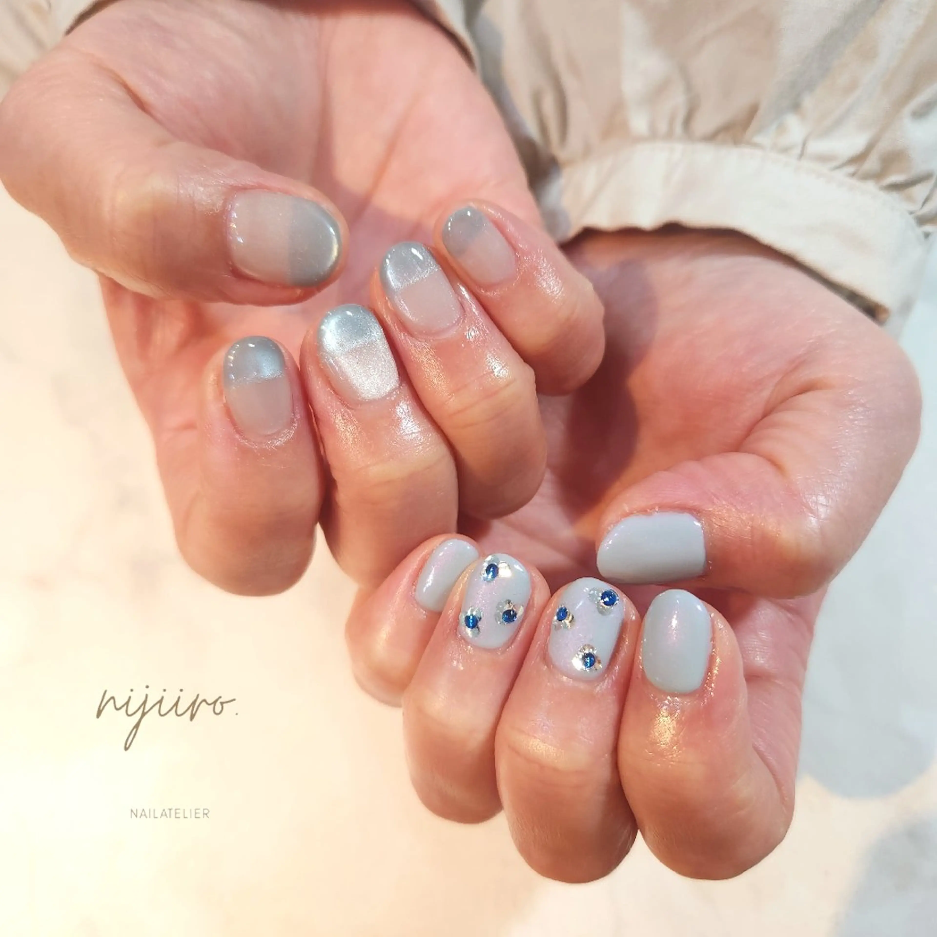 ネイル ハンドネイル nailatelier nijiiro.所属・nijiiro🌈 サトウのネイルデザイン