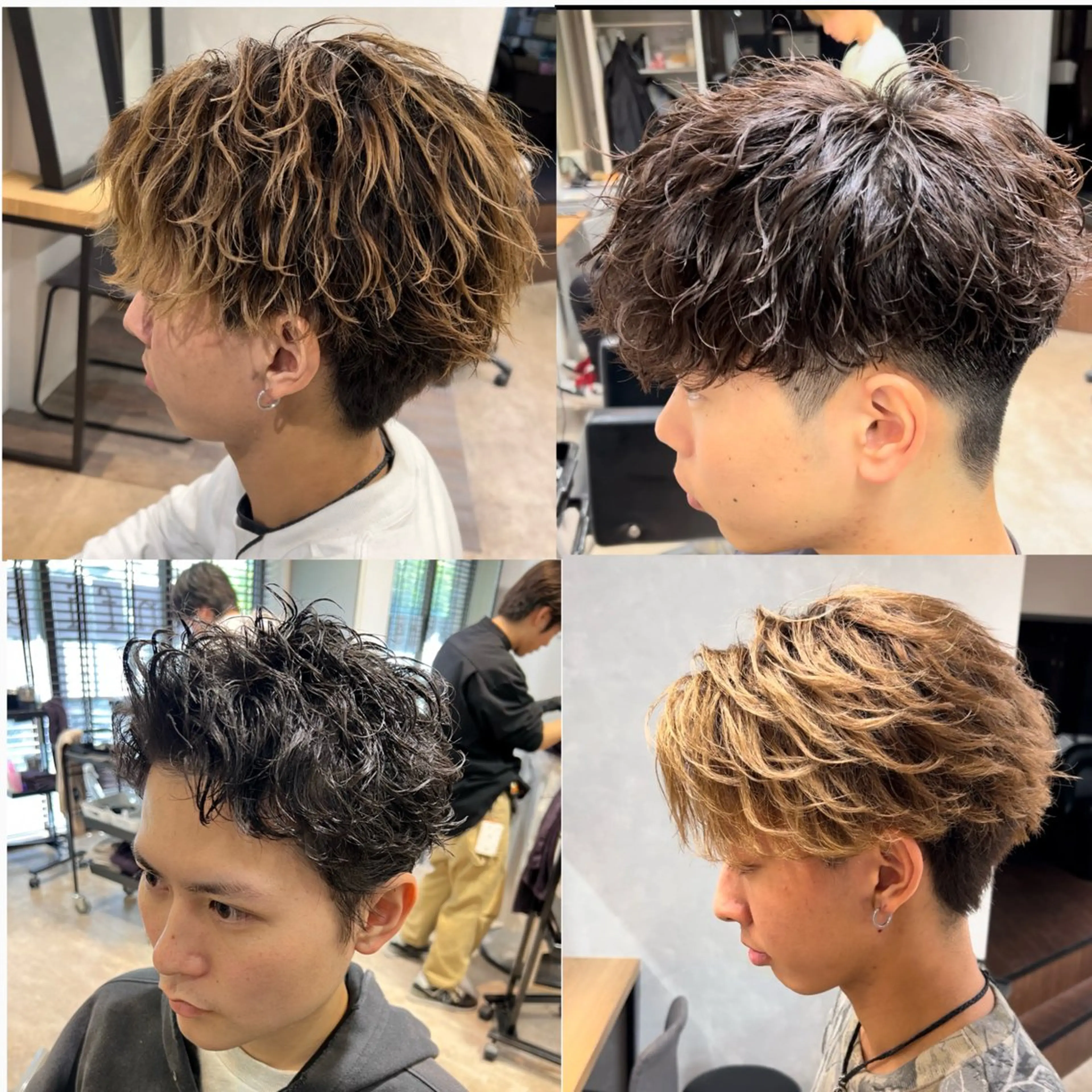 ショート パーマ メンズ メンズパーマ runsuns所属・似合わせパーマ フェザーパーマ稲村のヘアスタイル