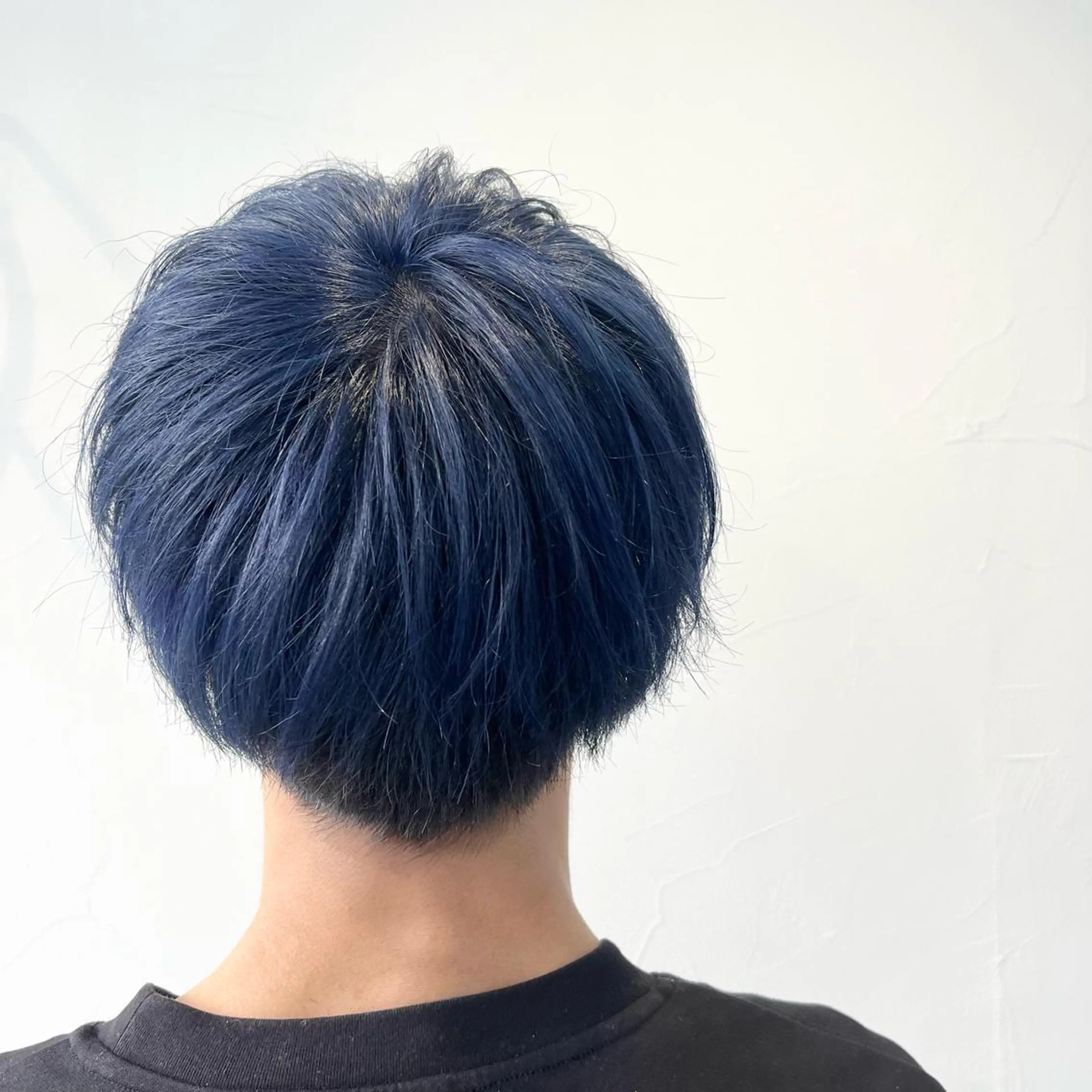 ショート カラー メンズ ネイビーカラー 平川 侑磨のヘアスタイル